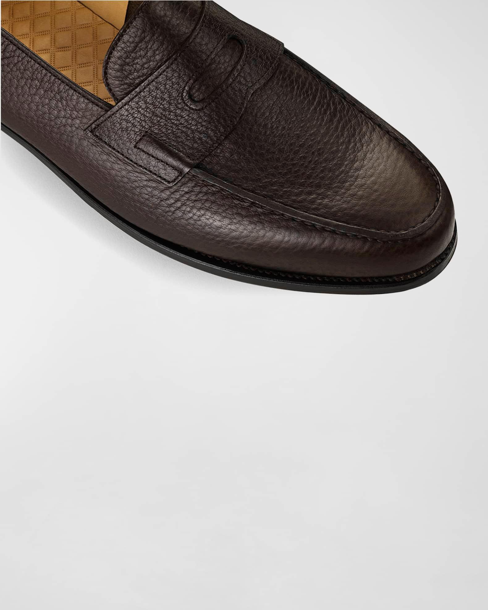 Men's Lopez Moorland Textured Leather Penny Loafers Product Image