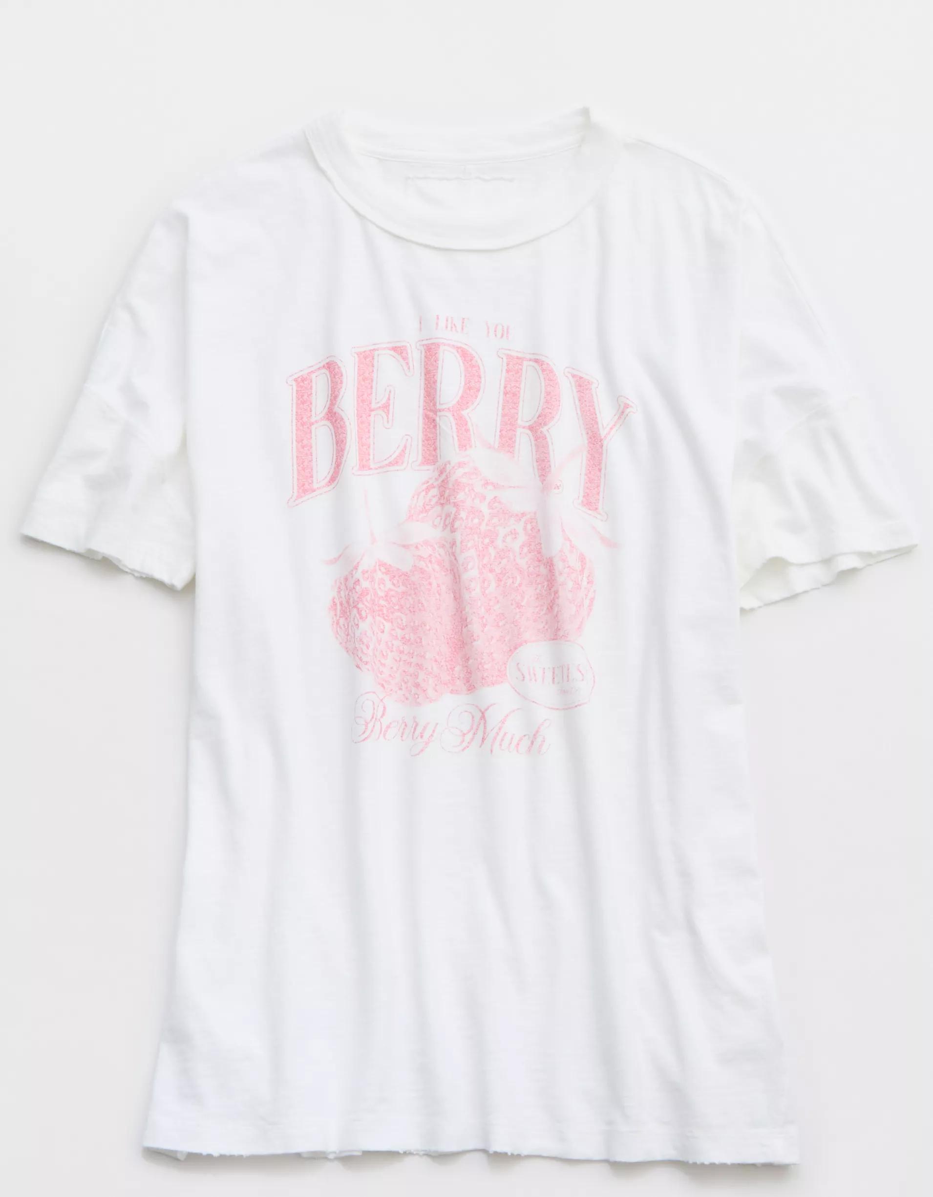 Aerie Oversized Crew Boyfriend T-Shirt Product Image
