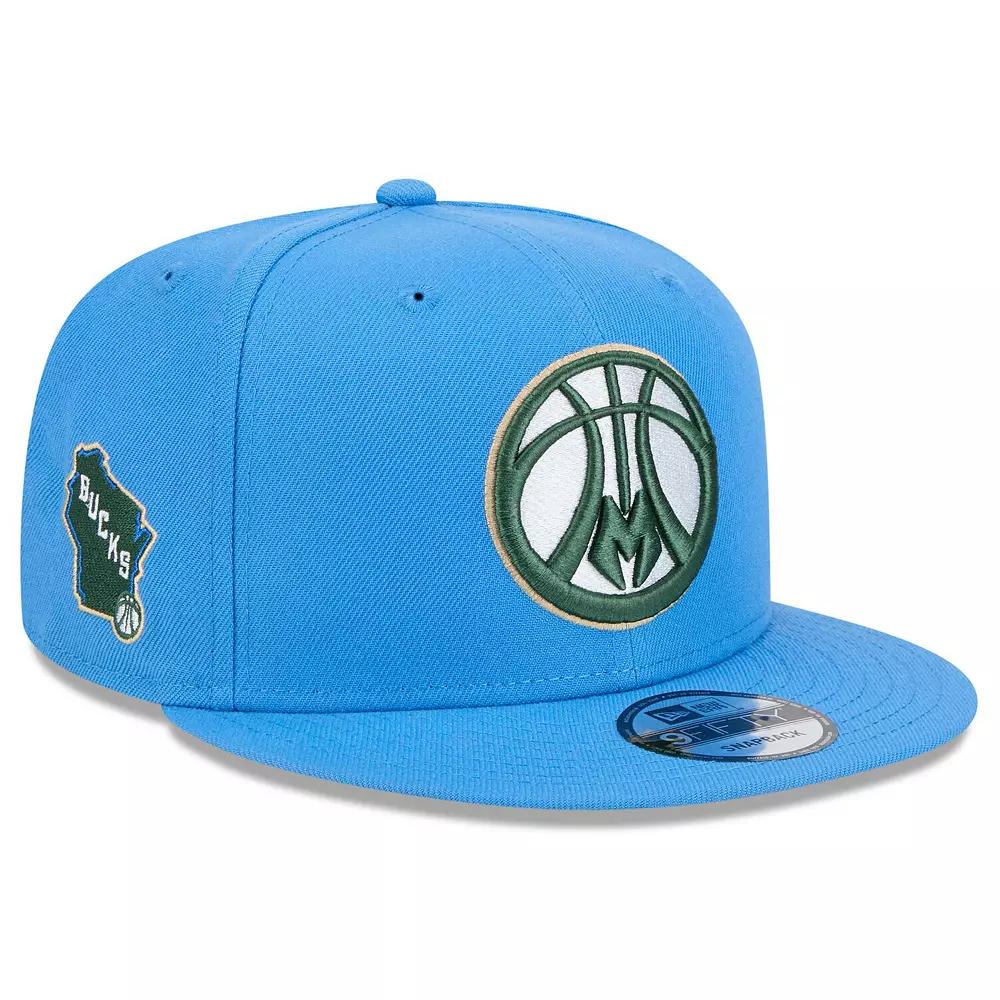 Men's New Era  Blue Milwaukee Bucks 2024/25 City Edition Alternate 9FIFTY Snapback Hat Product Image