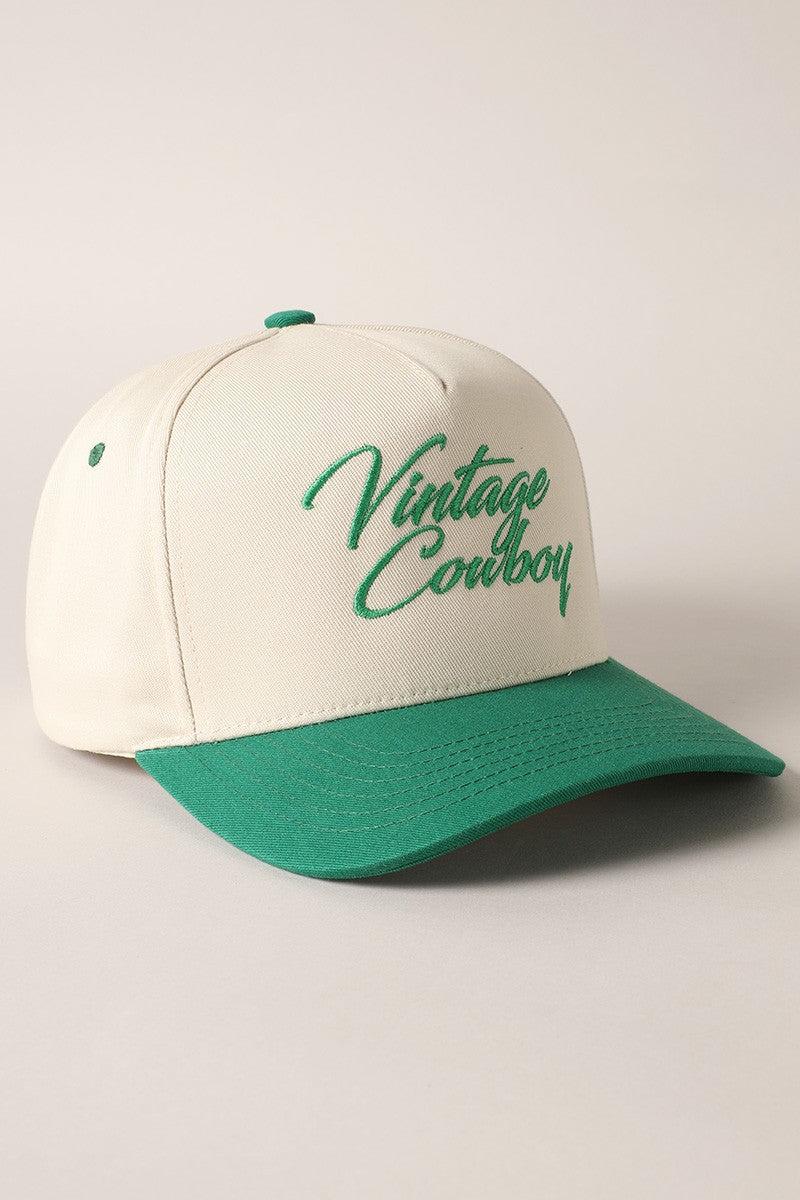 Vintage Cowboy Two Tone Cap Product Image
