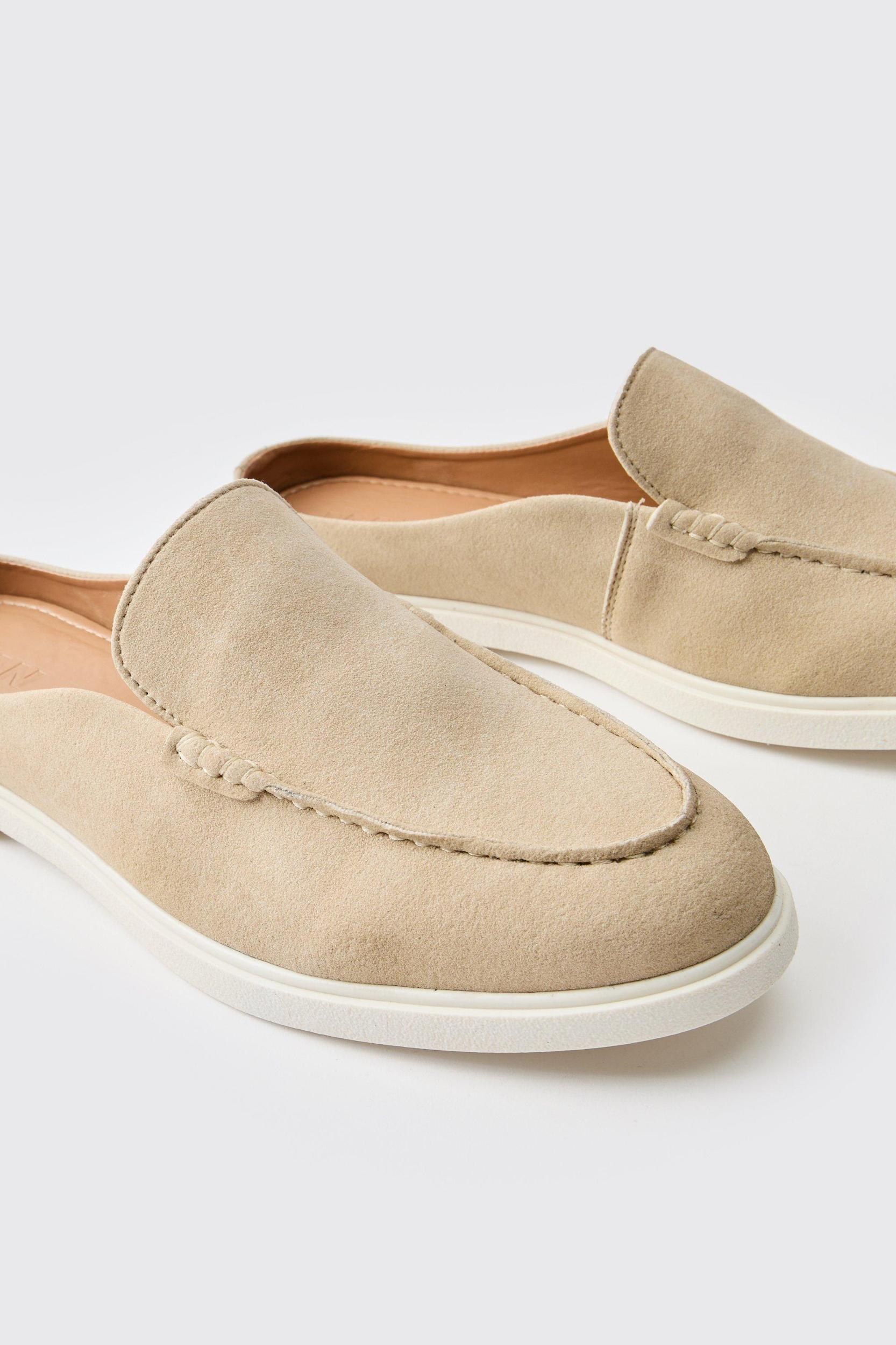 Backless Faux Suede Loafer | boohooMAN USA Product Image