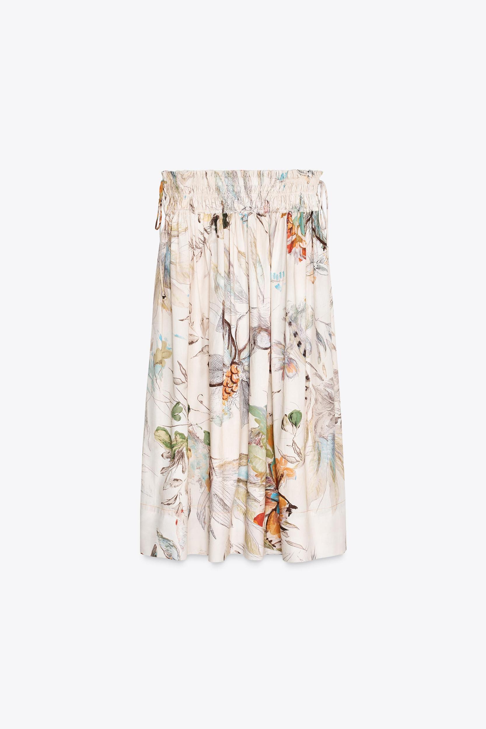 ZW COLLECTION FLORAL PRINT MIDI SKIRT Product Image