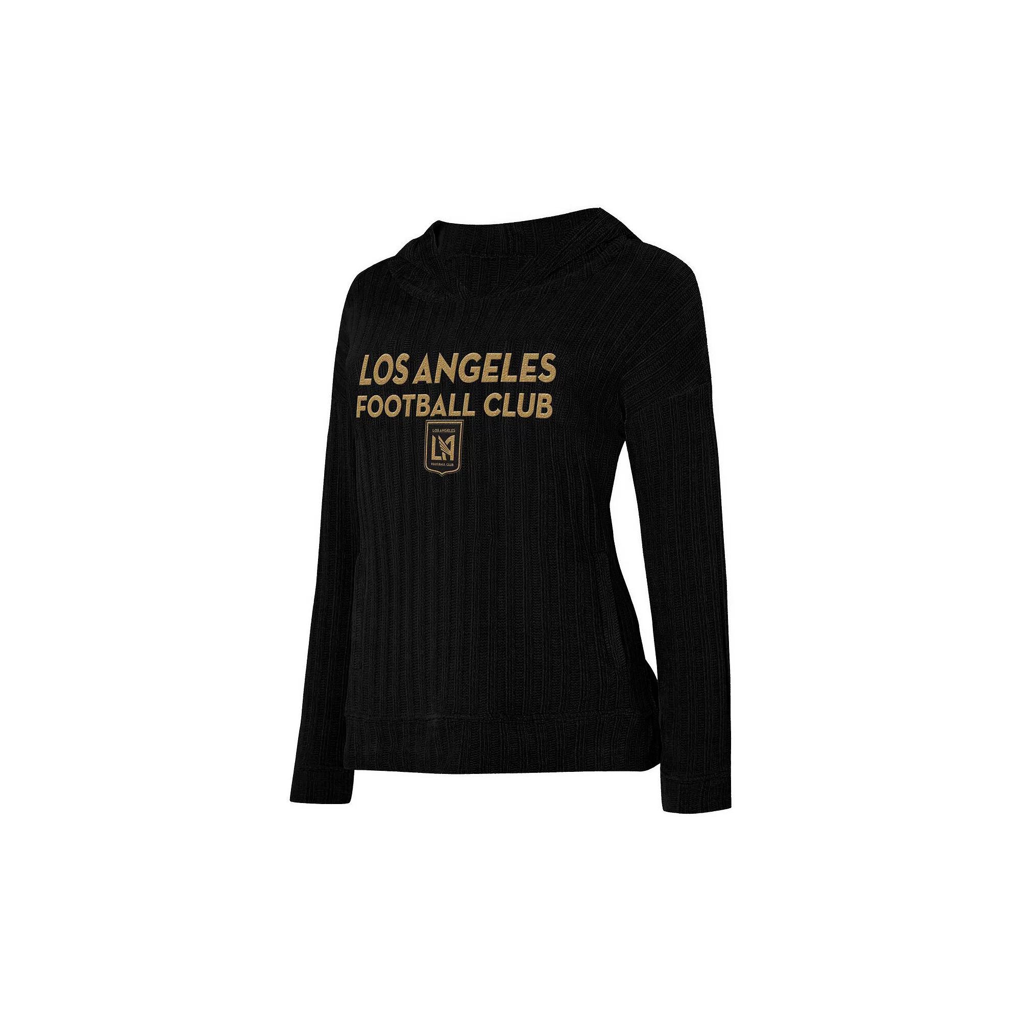 Women's Concepts Sport  Black LAFC Linger Long Sleeve Hooded Top, Size: Medium, Lfc Black Product Image
