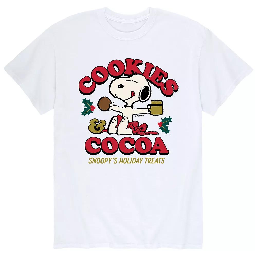 Men's Peanuts Snoopy Cookies And Cocoa Tee,  Product Image