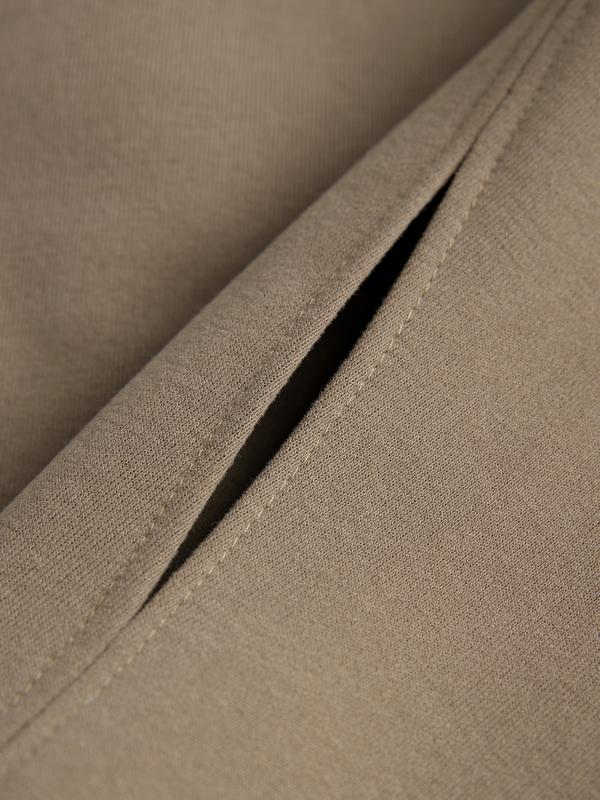 Solid Color Sleeve Embellished Oversized Hoodie Product Image