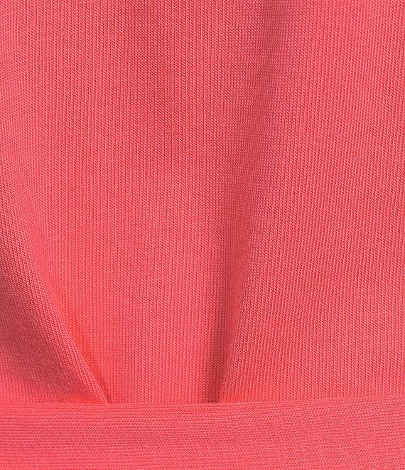 Tommy Bahama Islandscape Jersey V-Neck Short Sleeve Self-Belted Midi Dress Product Image