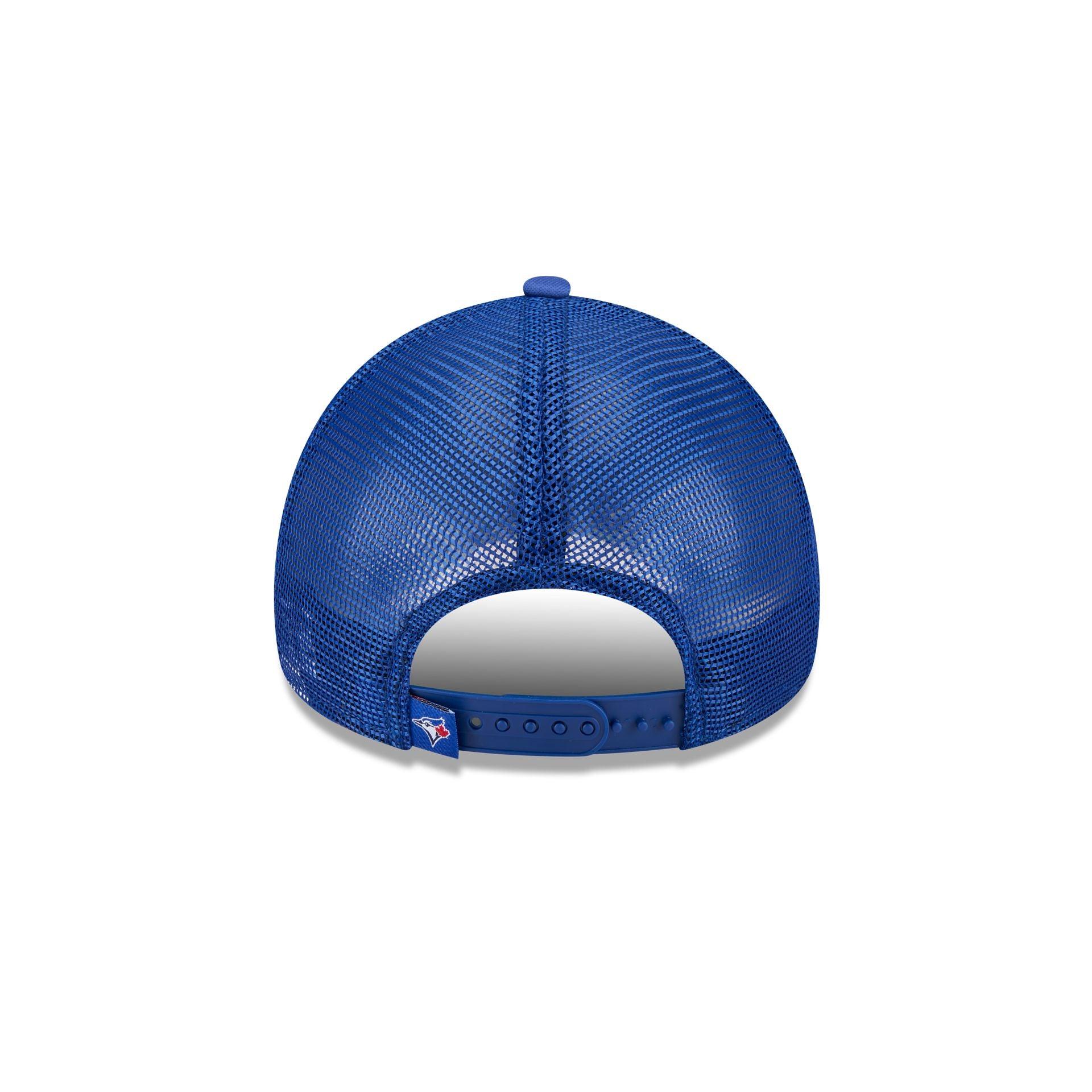 Toronto Blue Jays Distressed 9FORTY A-Frame Trucker Hat Male Product Image