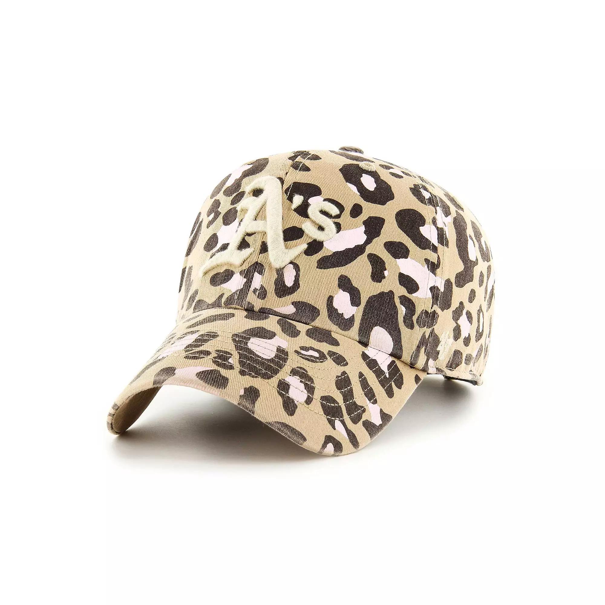 Women's '47 Khaki Oakland Athletics Bagheera Clean Up Adjustable Hat, Beig K Product Image