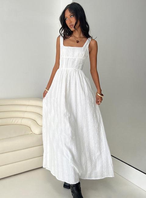 Lorinda Maxi Dress White Product Image