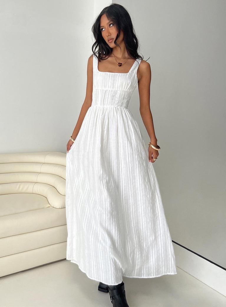 Lorinda Maxi Dress White Product Image