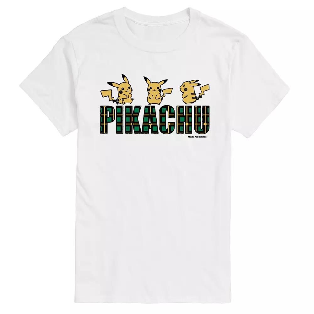 Men's Pokemon Plaid Pikachu Tee,  Product Image