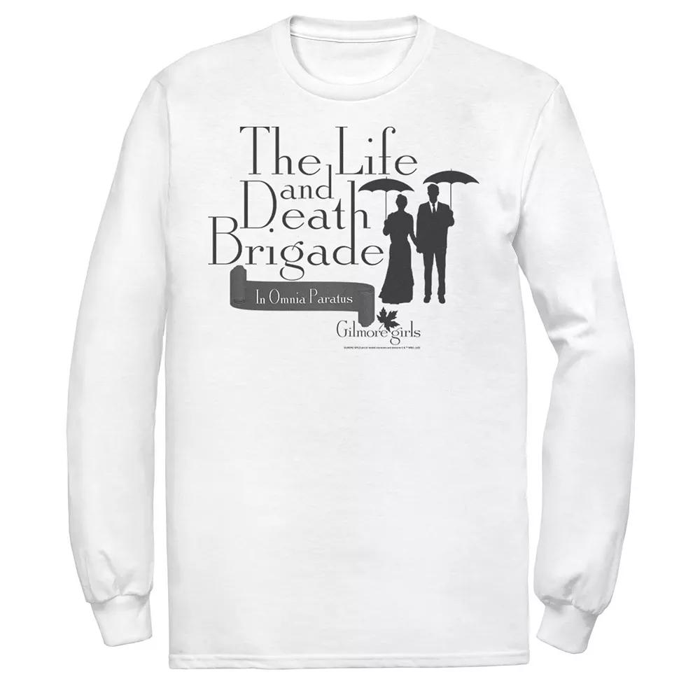 Men's Gilmore Girls Life and Death Logo Tee, Size: Medium, White Product Image
