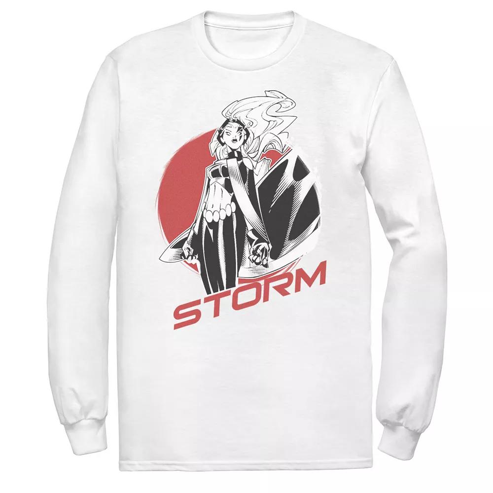 Men's Marvel X-Men Storm Stand Alone Profile Badge Long Sleeve Graphic Tee,  Product Image