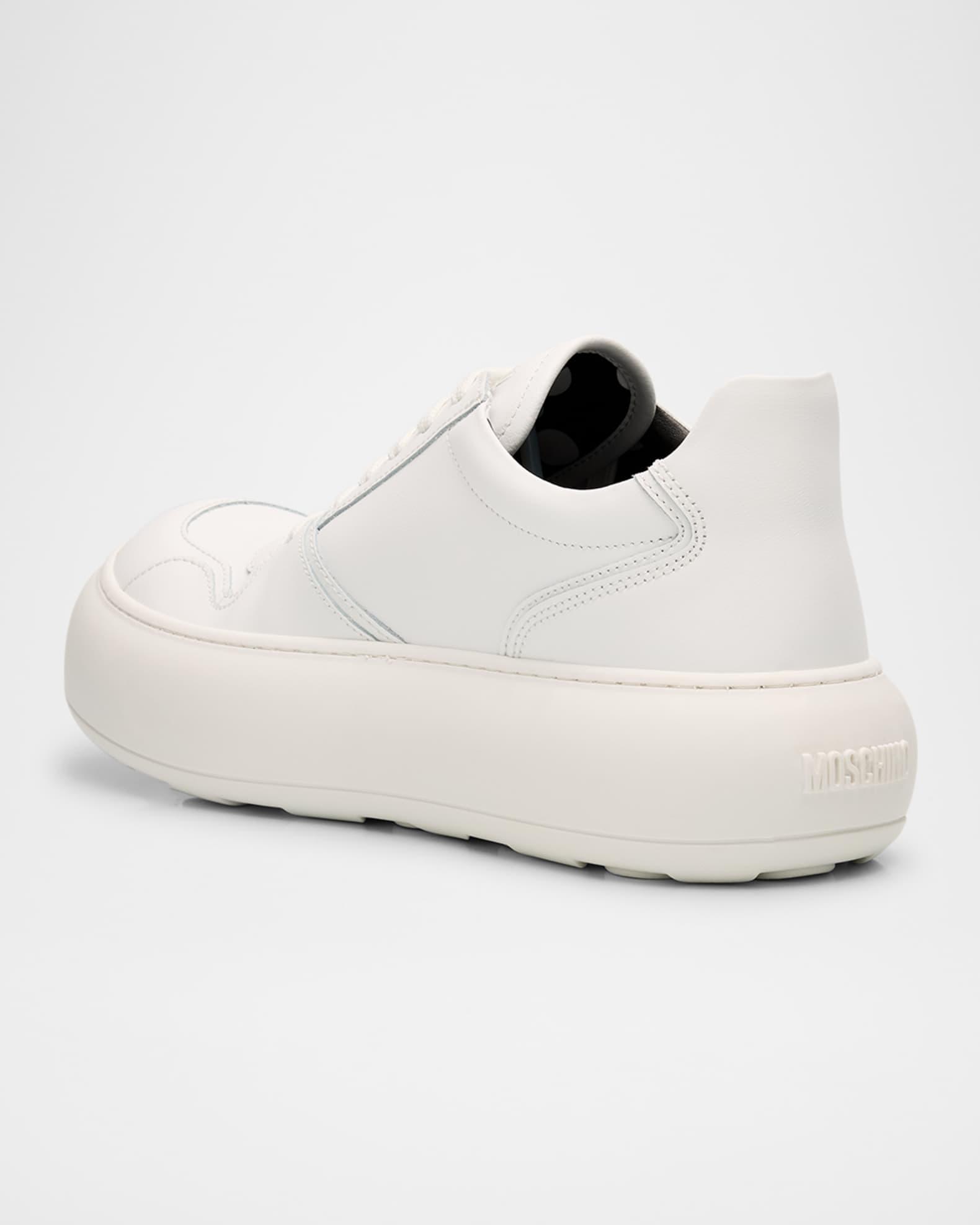 Men's Chunky Leather Low-Top Sneakers Product Image