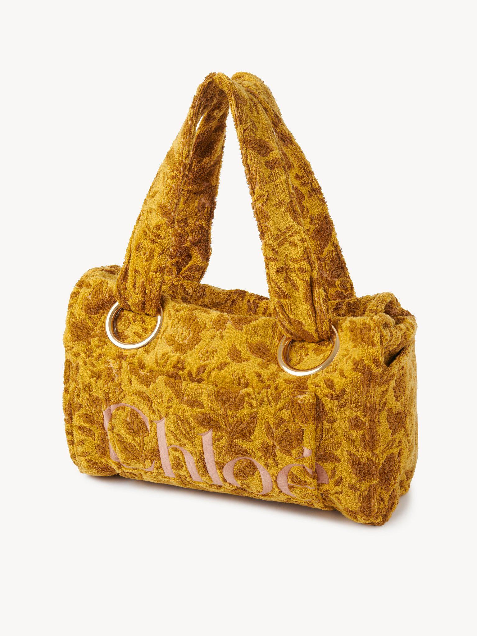 Large Chloé Plage tote bag in jacquard terry Product Image