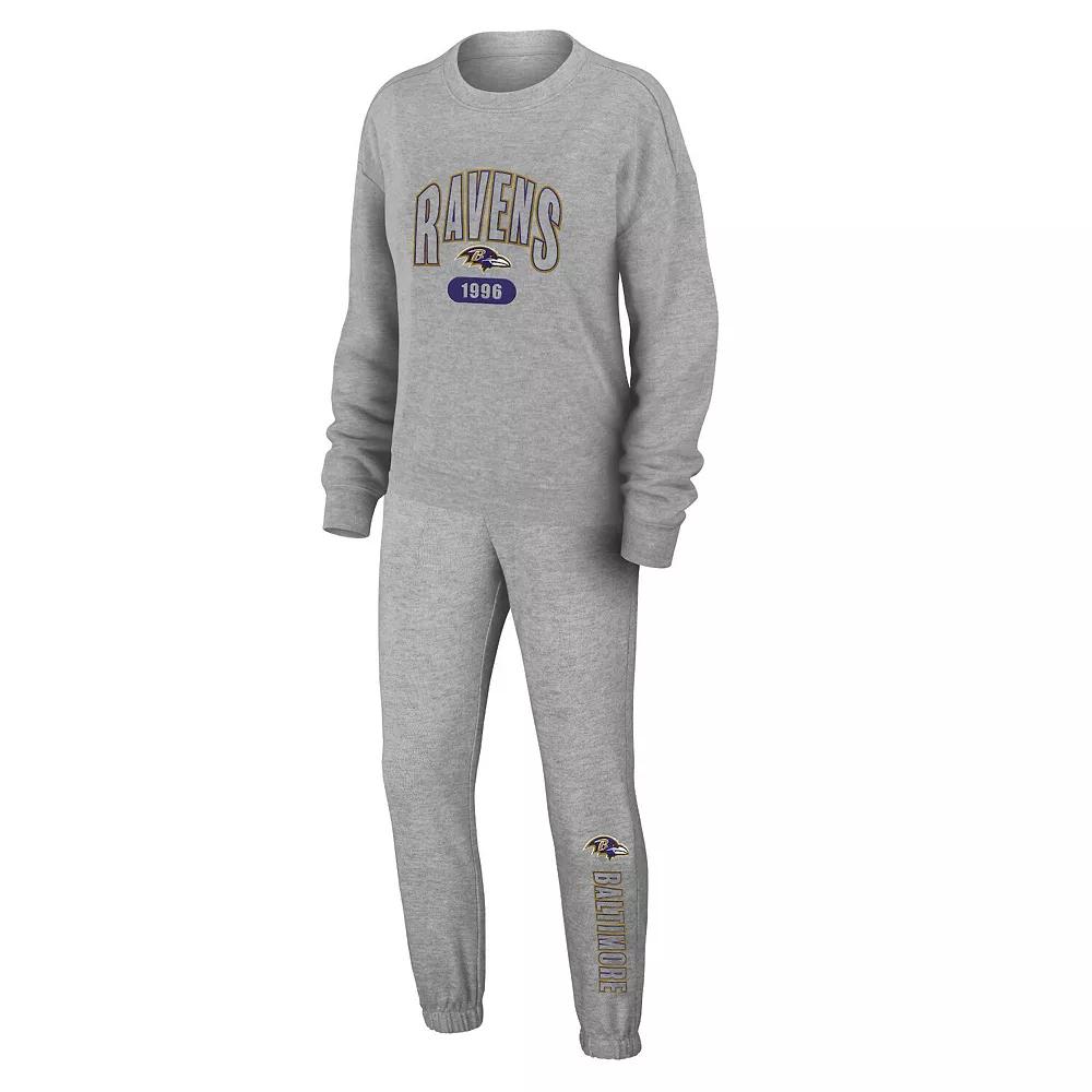 Women's WEAR by Erin Andrews Heather Gray Baltimore Ravens Plus  Product Image