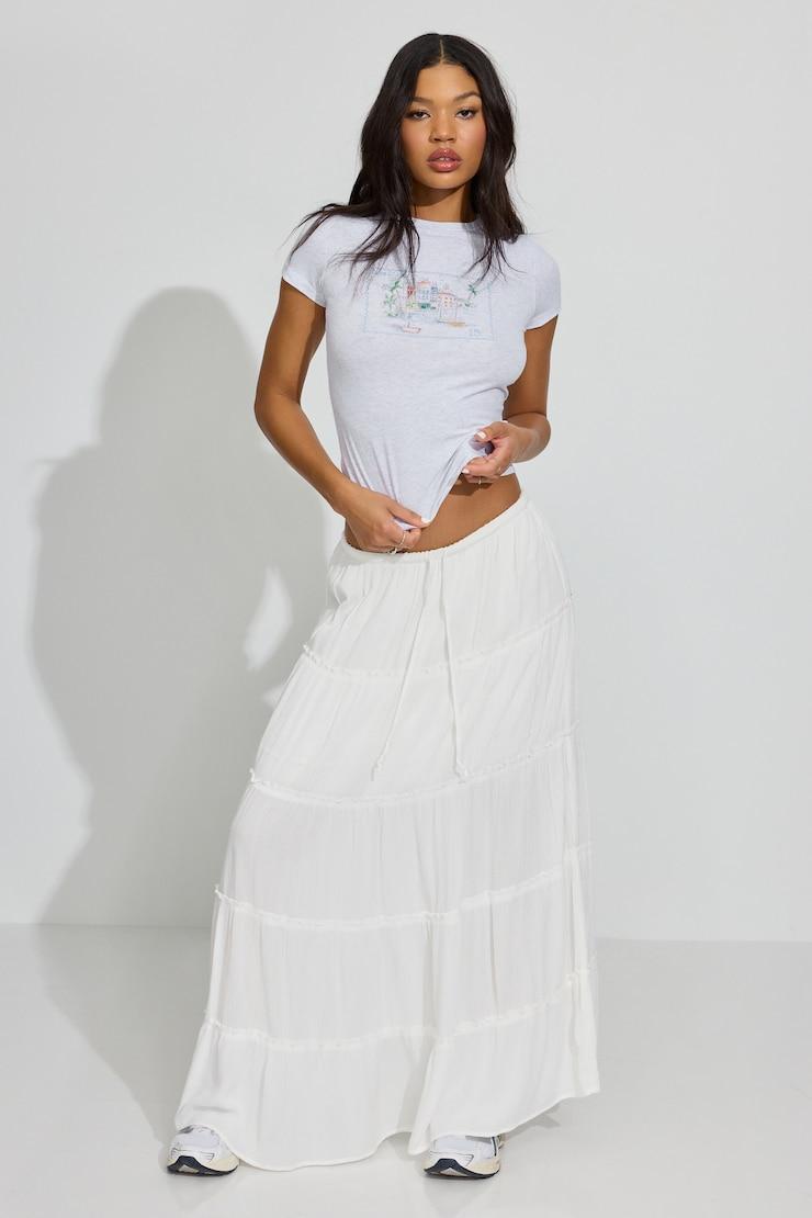 Tiered Maxi Skirt Product Image