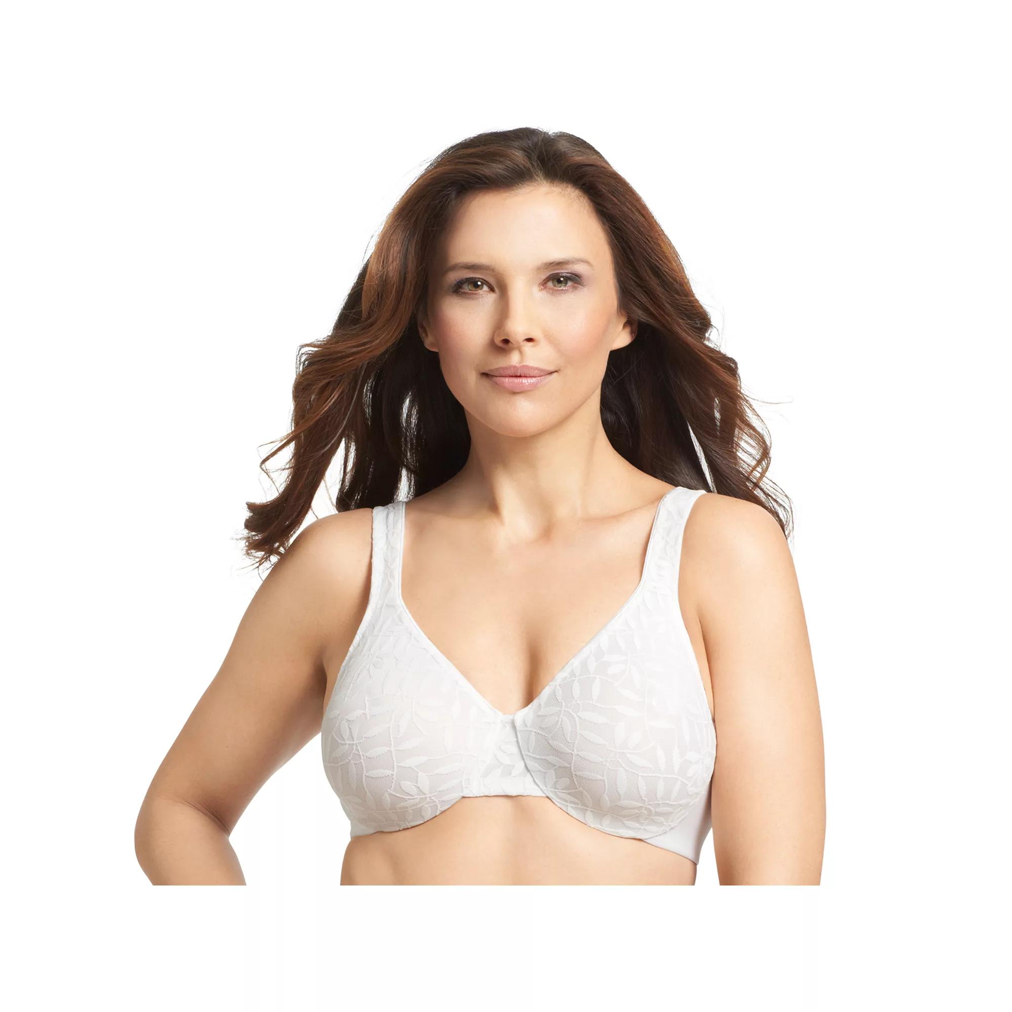 Olga® by Warner's® Sheer Leaves Lace Full-Figure Full-Coverage Minimizer Bra 35519, Women's,  Product Image