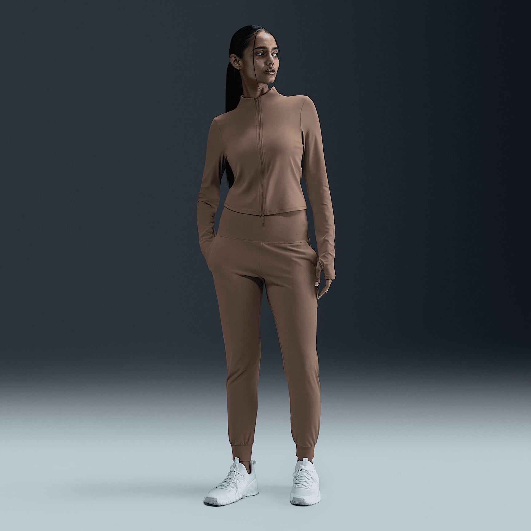 Nike Women's Zenvy Dri-FIT Full-Zip Long-Sleeve Top Product Image