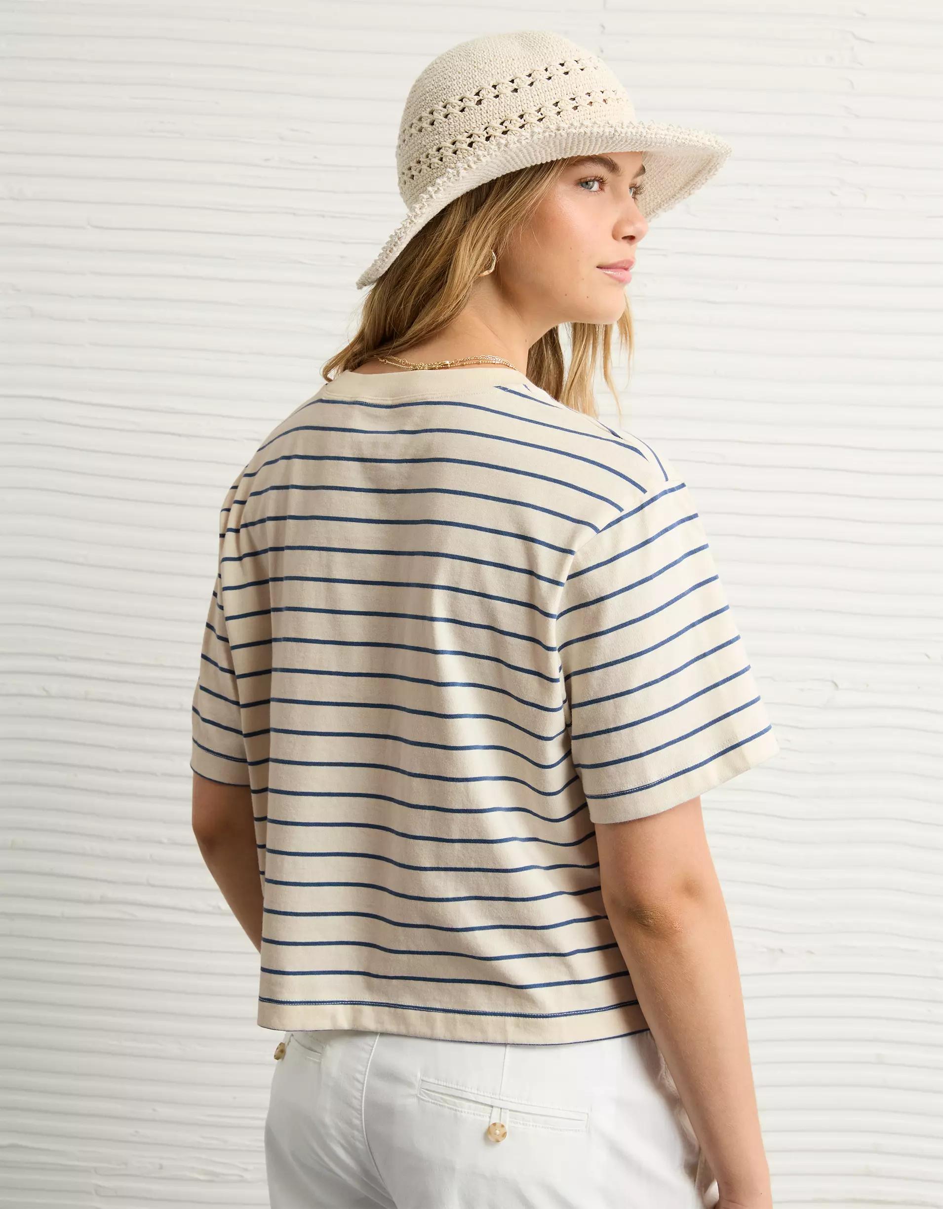 AE Boxy Striped T-Shirt Product Image