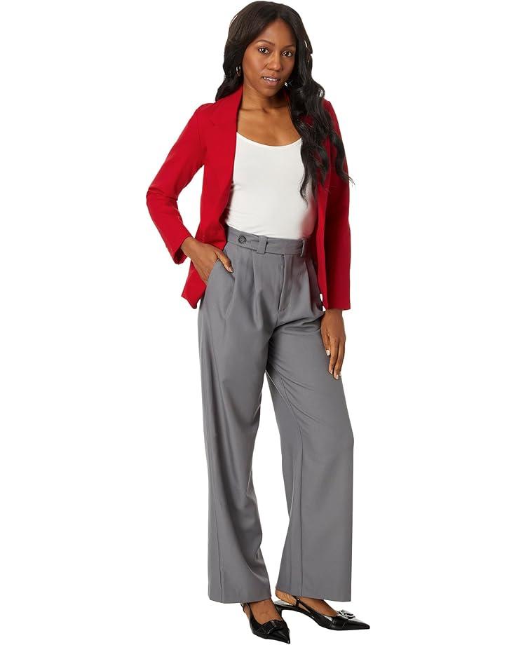 Fitted Blazer With Ruched Sleeves Product Image