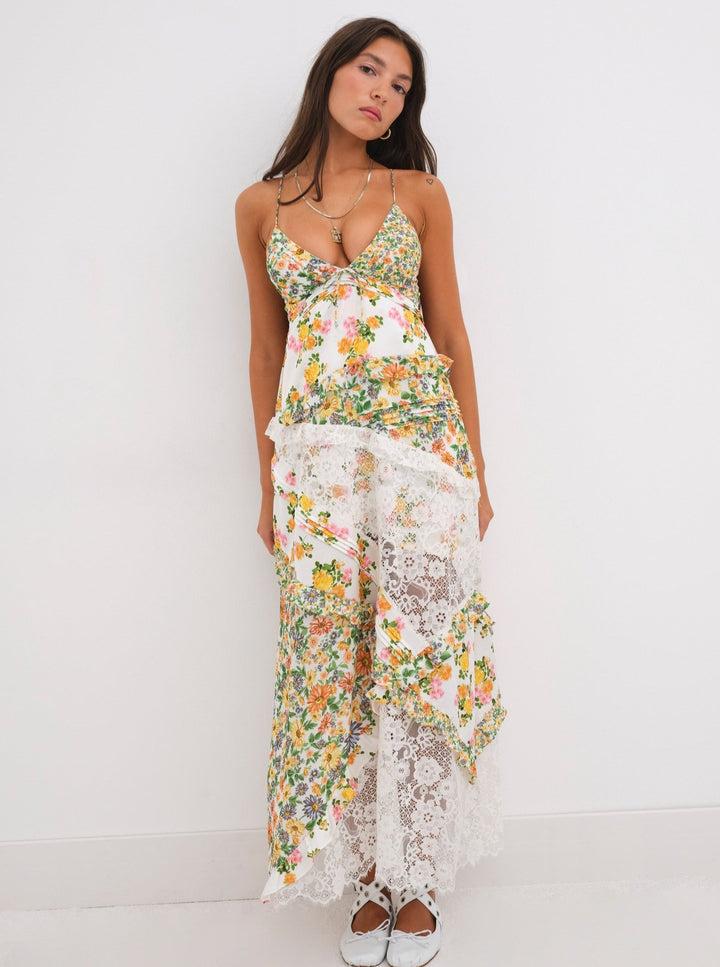 Rosalyn Maxi Dress — Green Product Image