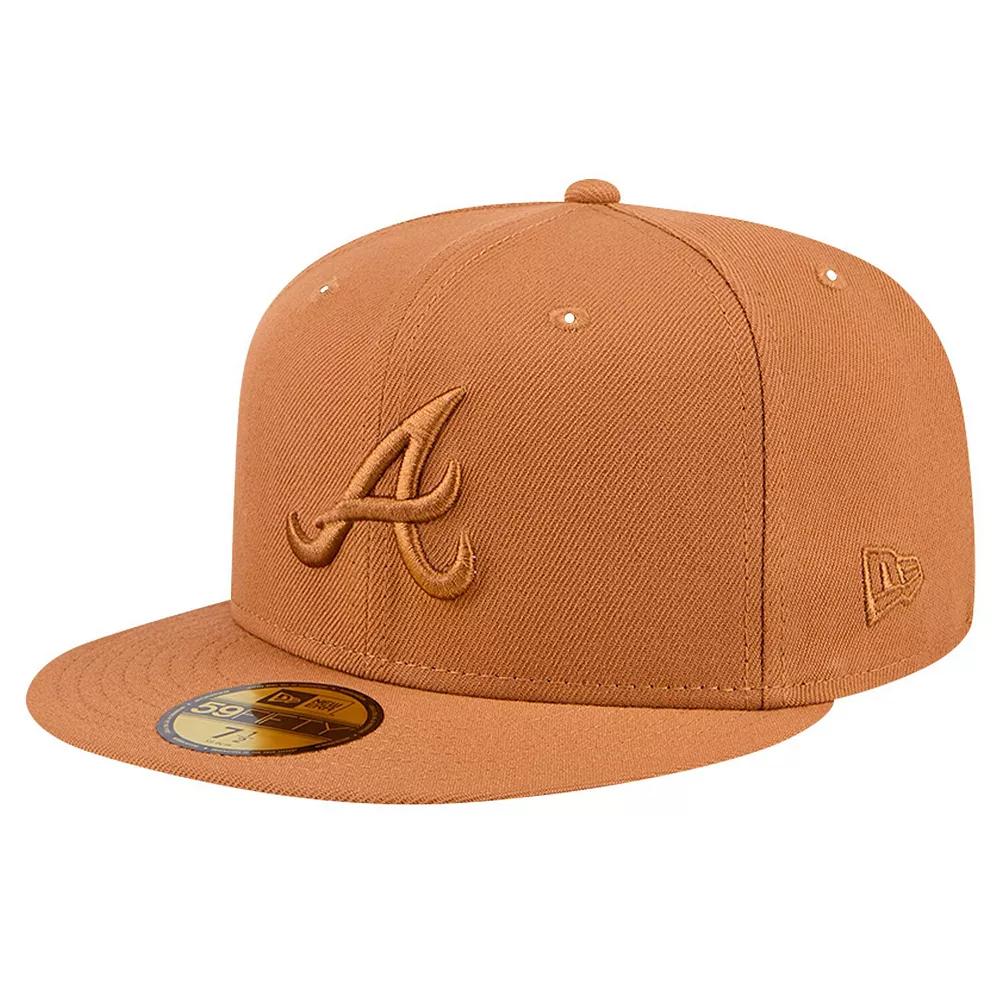 Men's New Era Brown Atlanta Braves Color Pack 59FIFTY Fitted Hat, Size: 7 1/4 Product Image