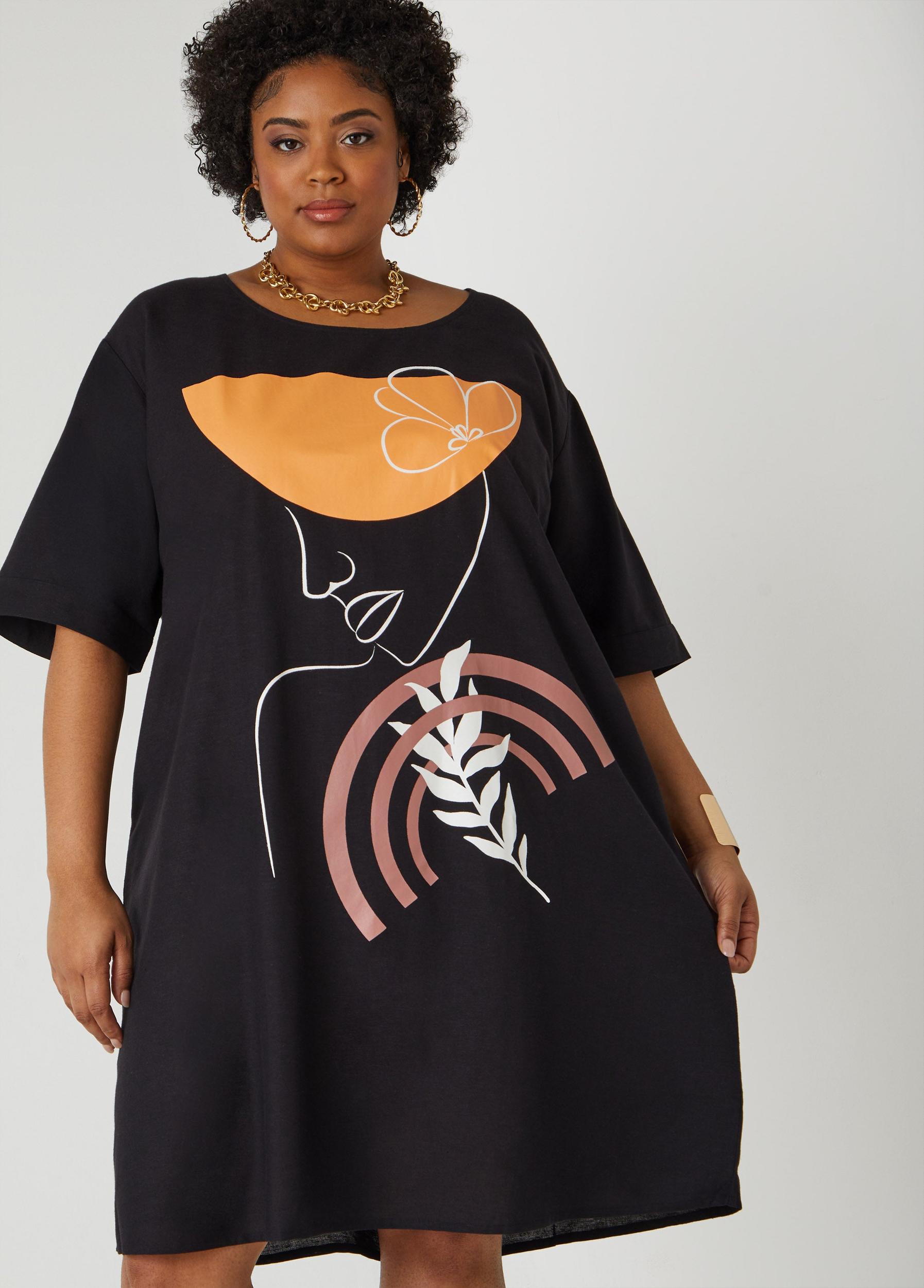 Profile Print Dress Product Image