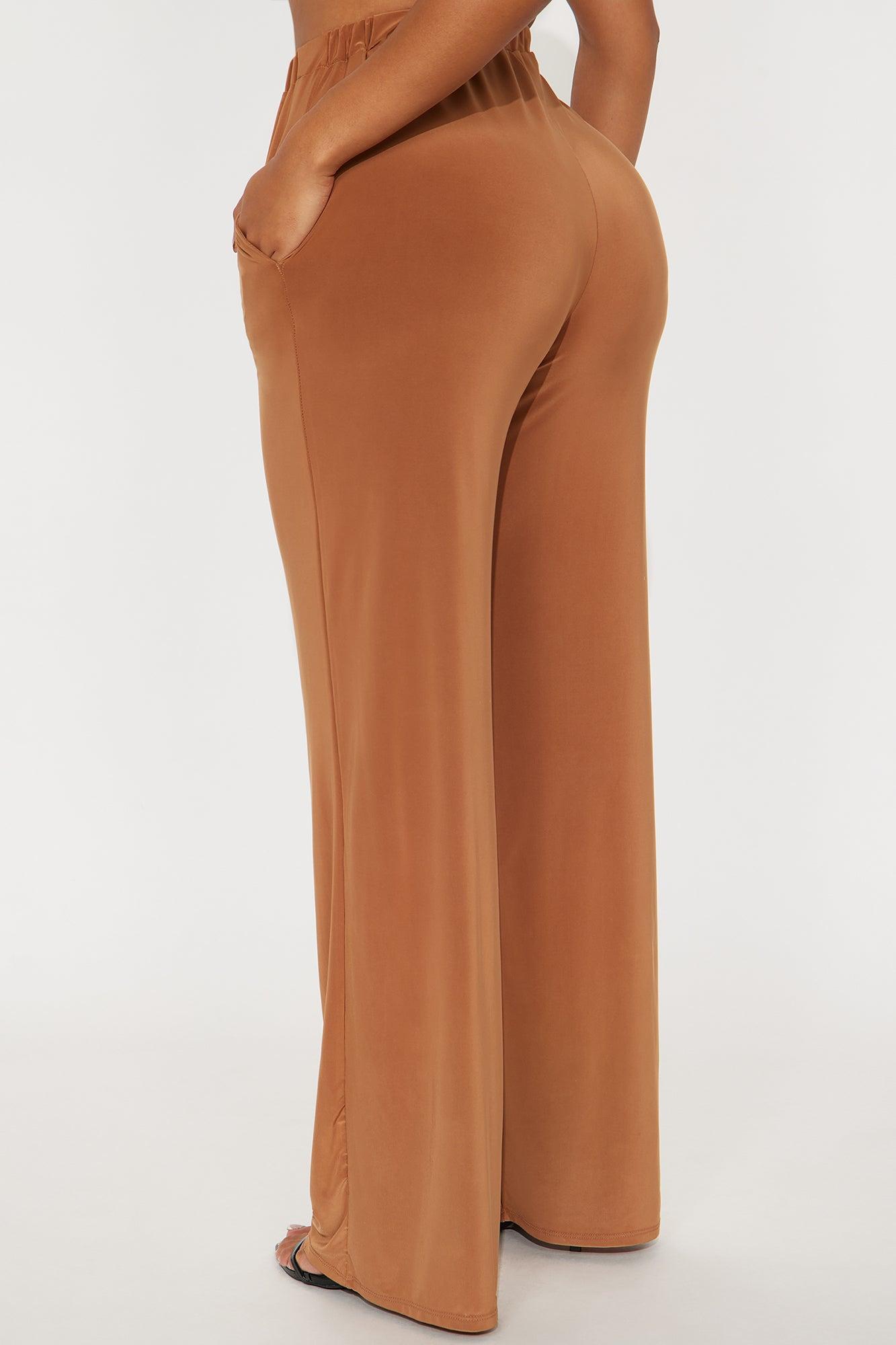 Kyandra Low Rise Wide Leg Pant 33 - Mocha Female Product Image