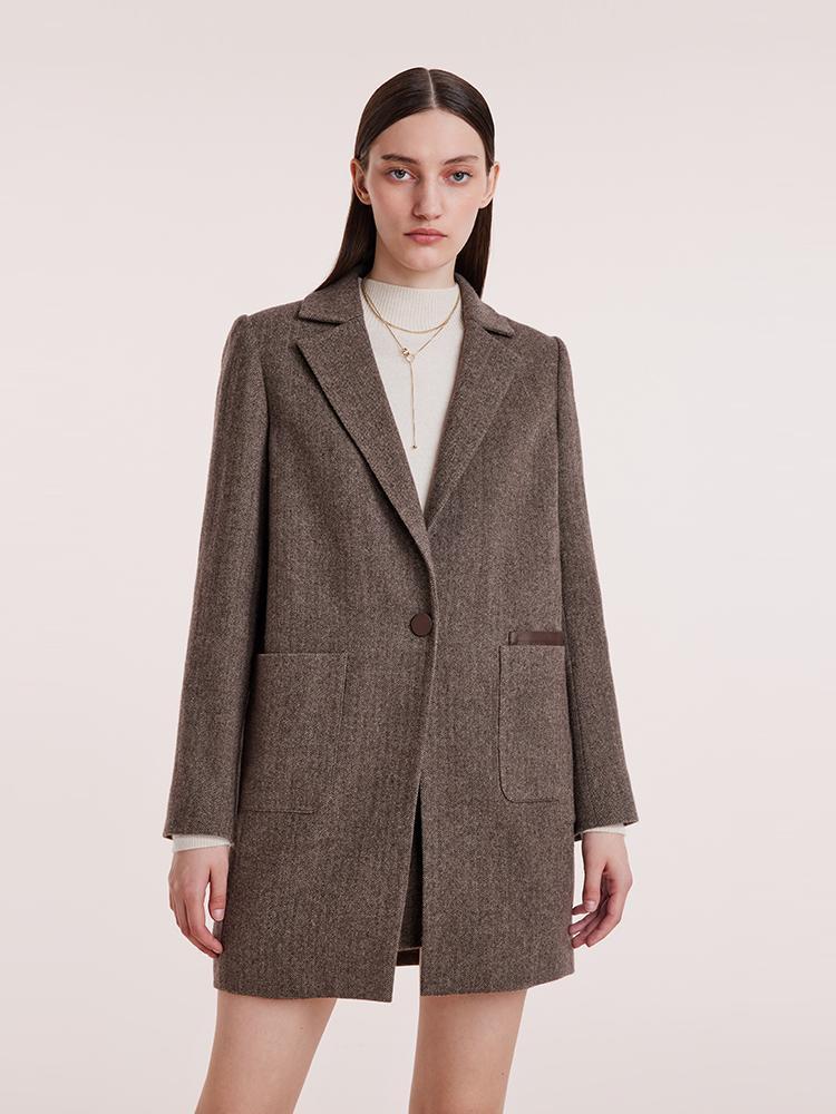 Washable Wool Mid-Length Coat Product Image