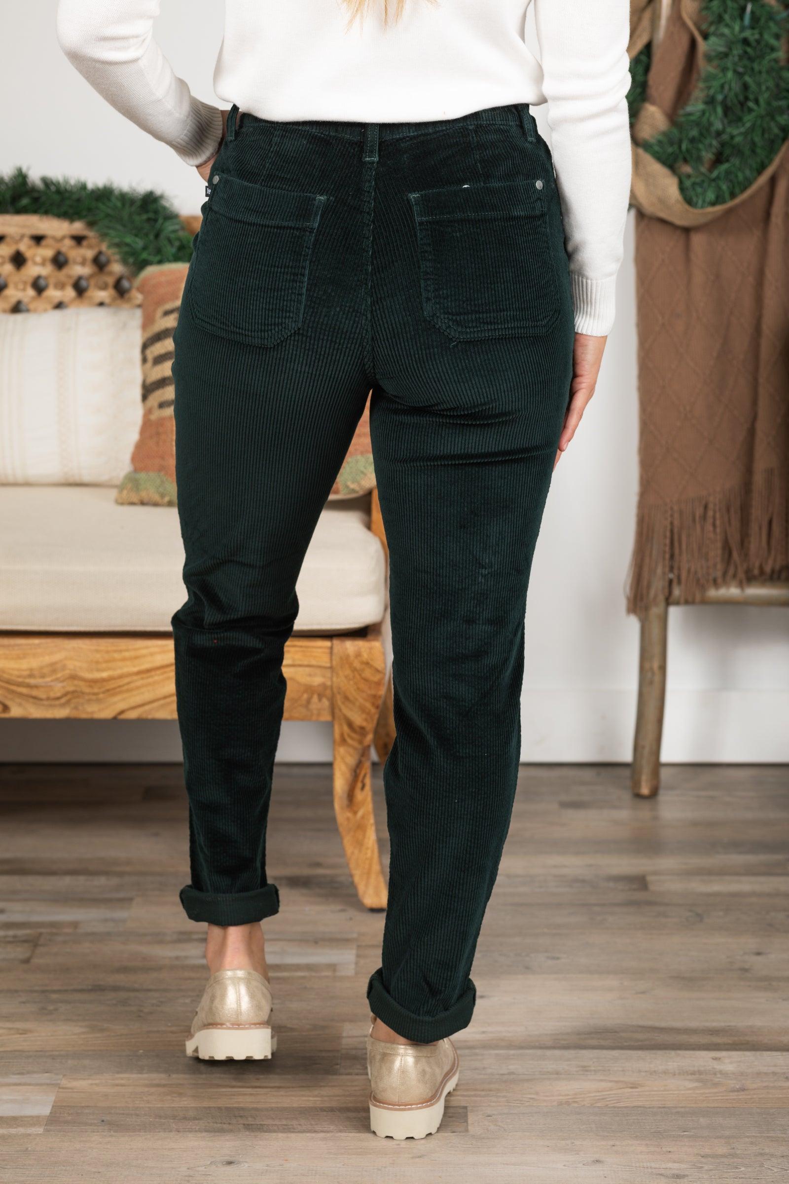 Judy Blue Emerald Corduroy Cuffed Joggers Product Image