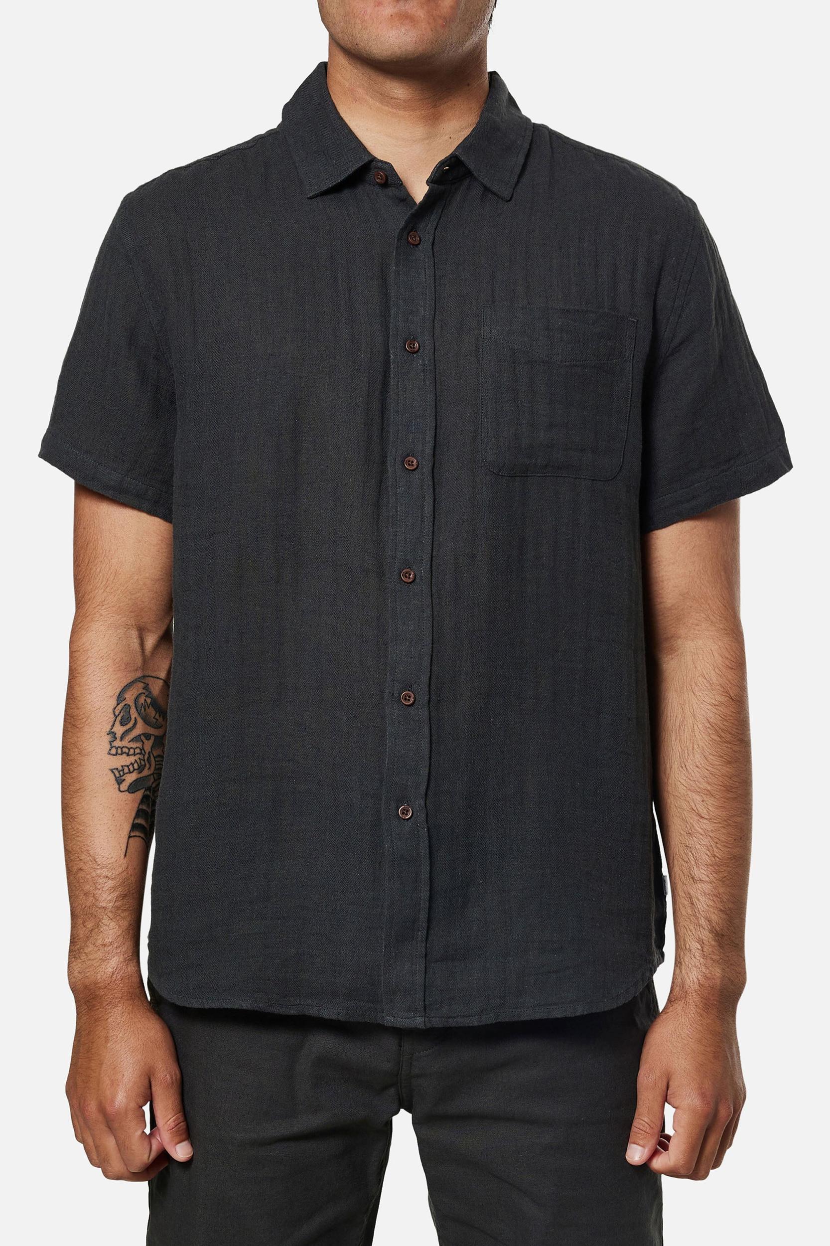 BOYS ALAN SOLID SHIRT - DESERT SAGE / L Product Image