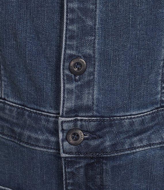 Silver Jeans Co. Fitted Cap Sleeve Flared Leg Power Stretch™ Denim Jumpsuit Product Image