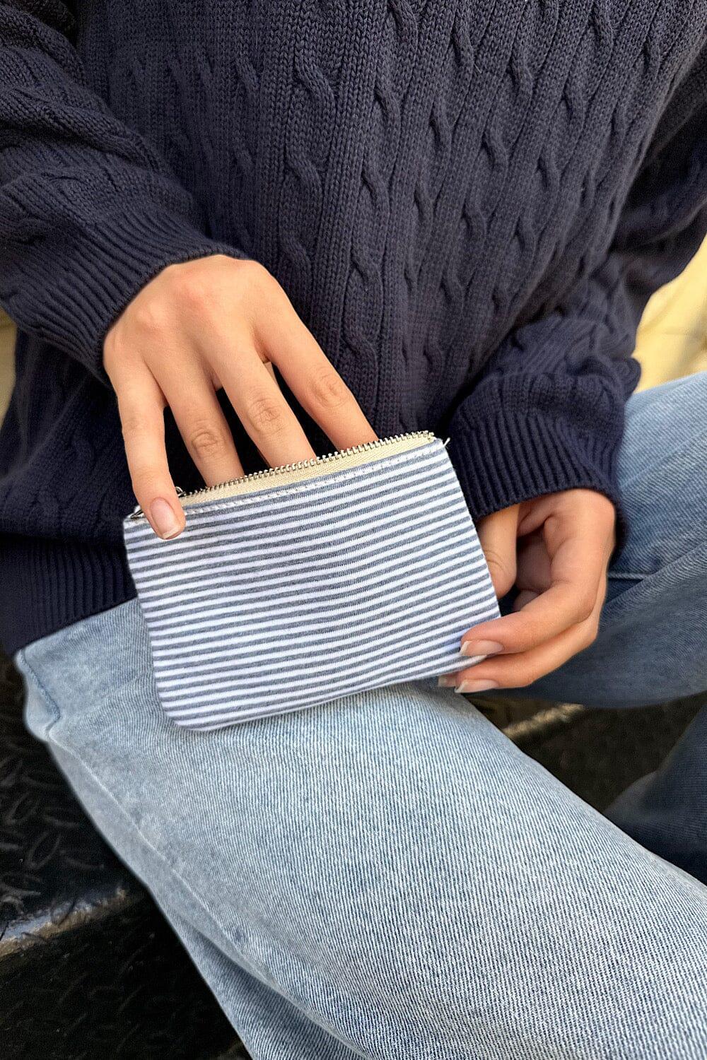 Striped Coin Purse Product Image