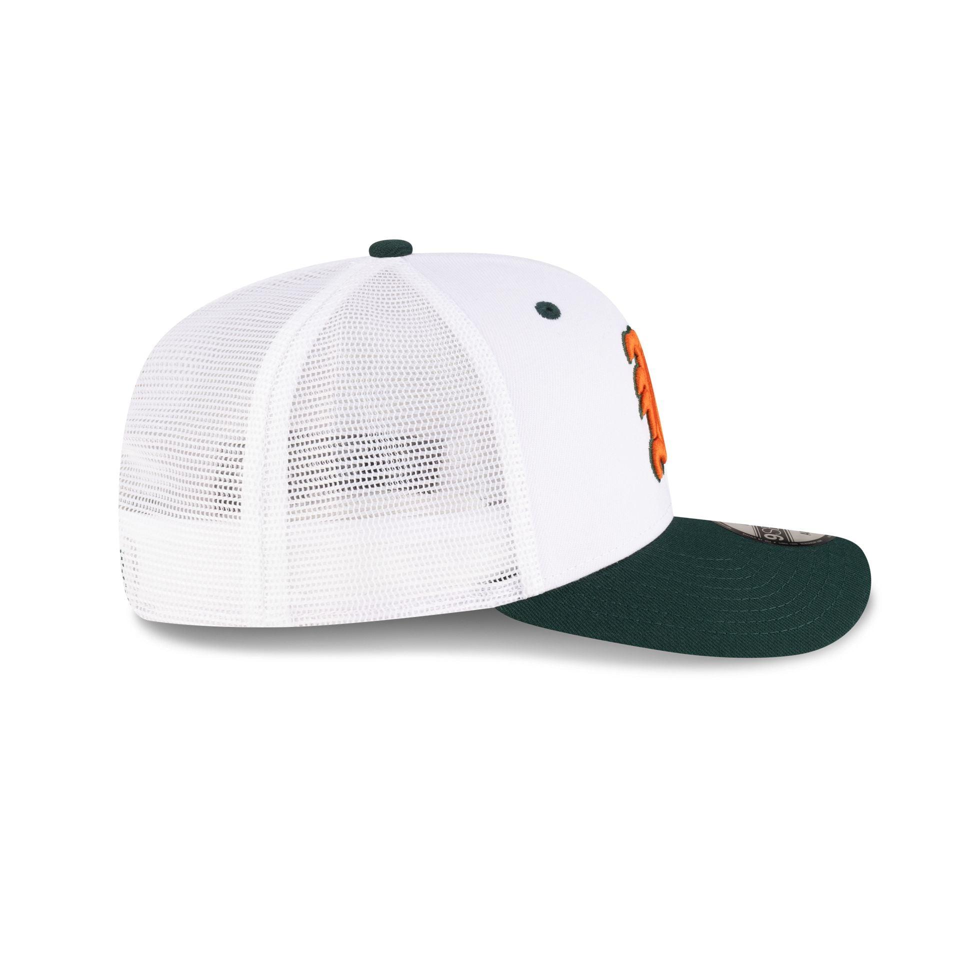 New Era x adidas Miami Hurricanes White 9SEVENTY Trucker Hat Male Product Image