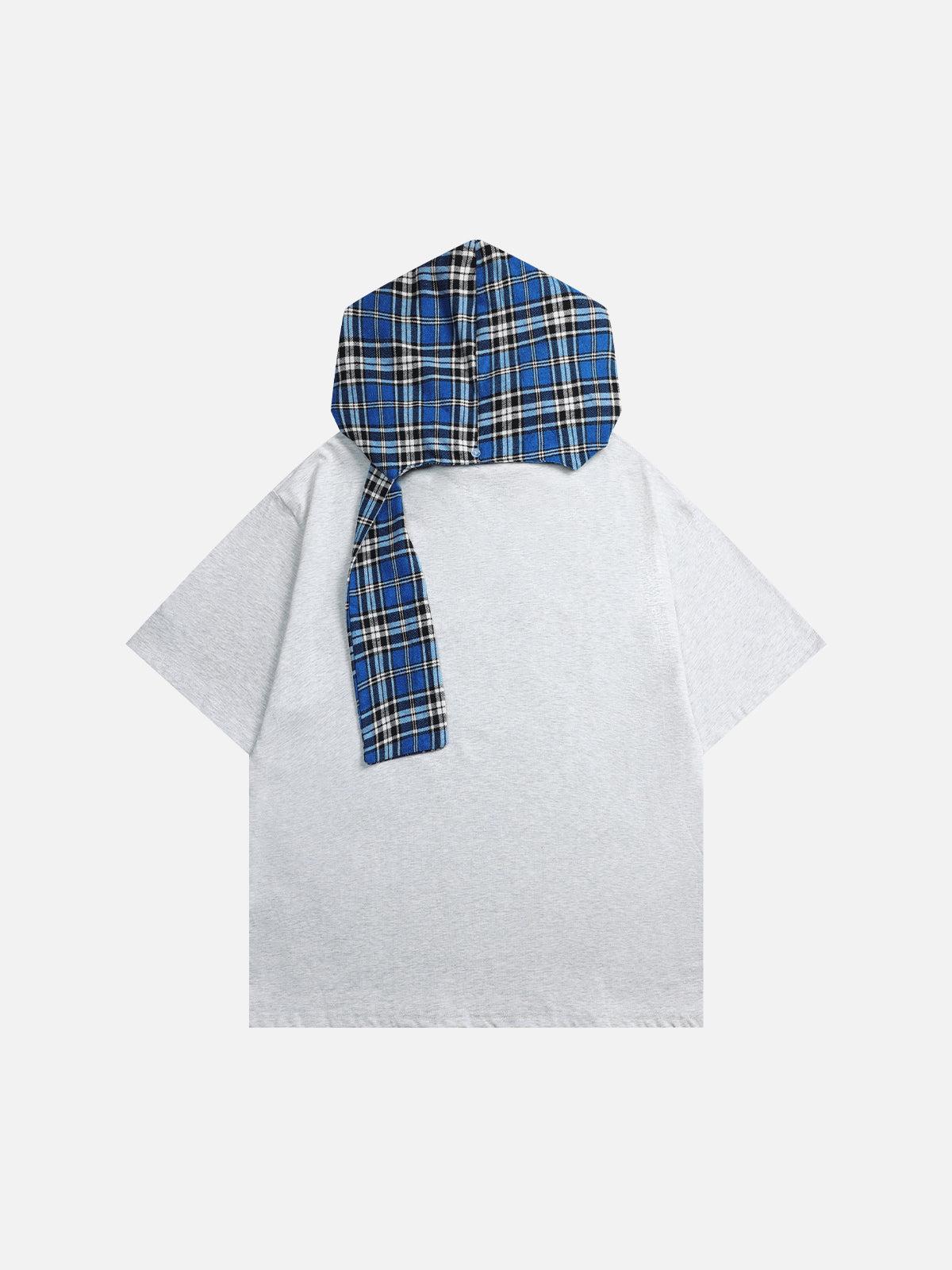 Aelfric Eden Plaid Detachable Hooded Tee Product Image