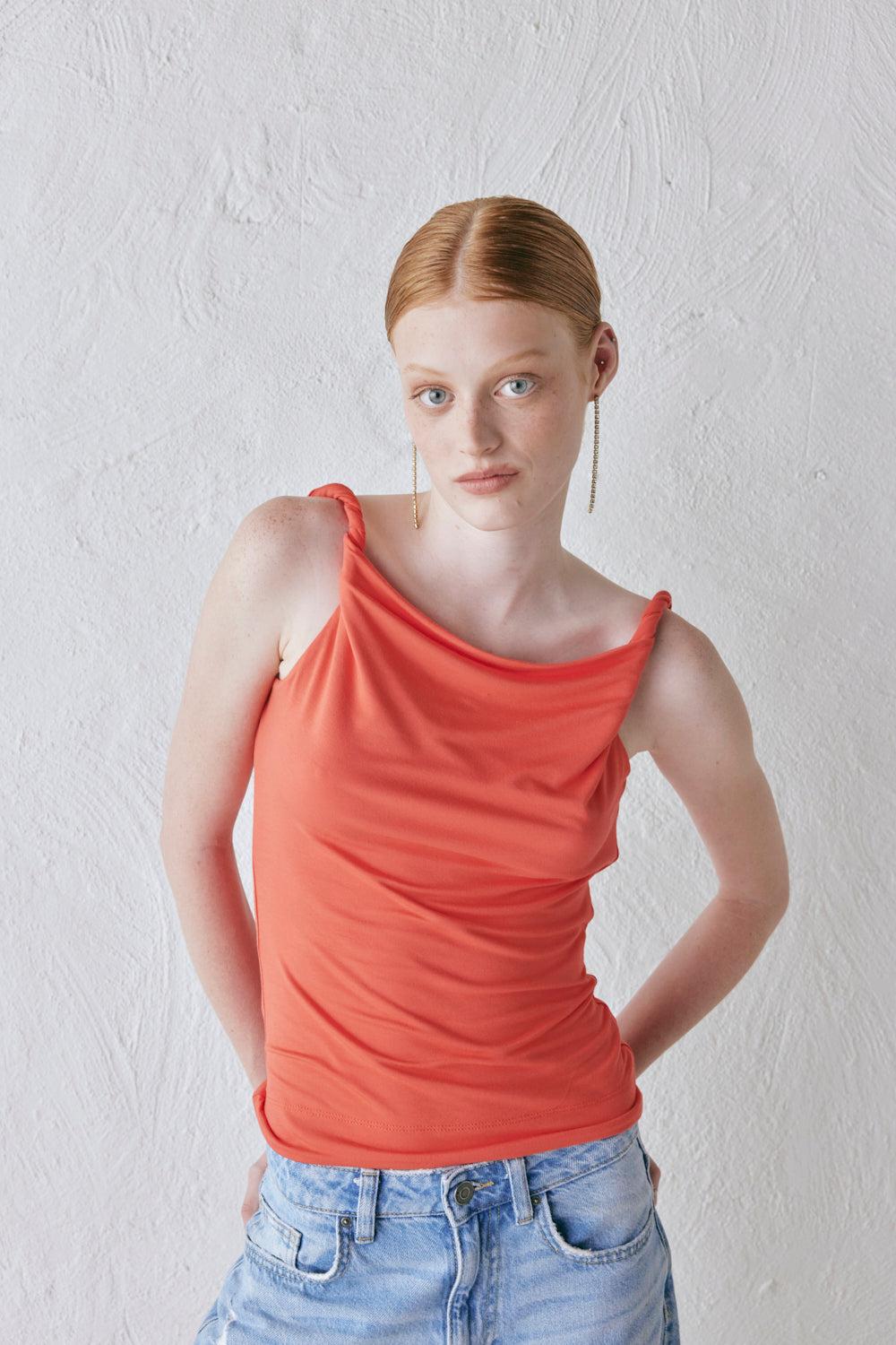 Camelia Top Coral Product Image