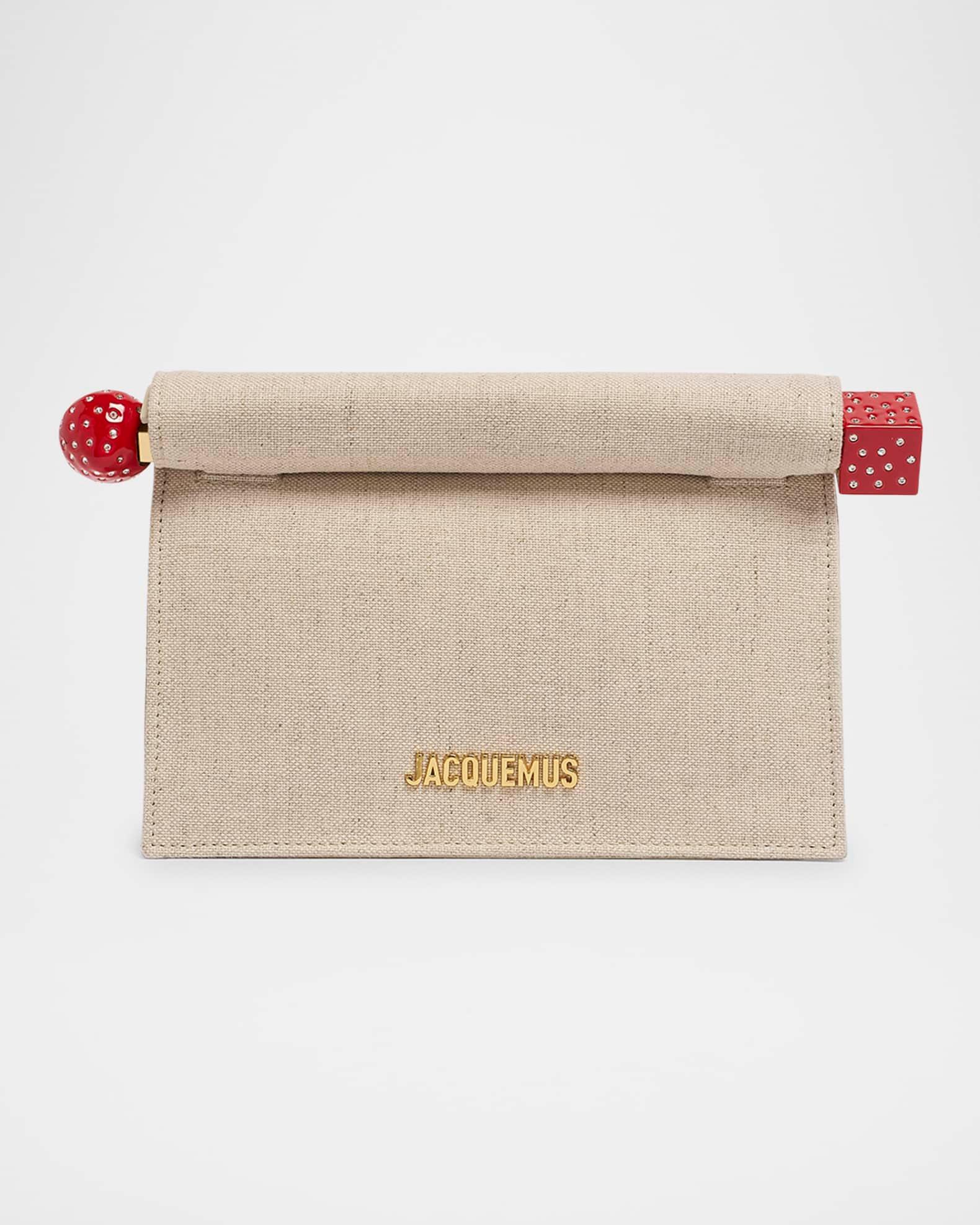 La Petit Rond Carré Linen Clutch Bag  Product Image
