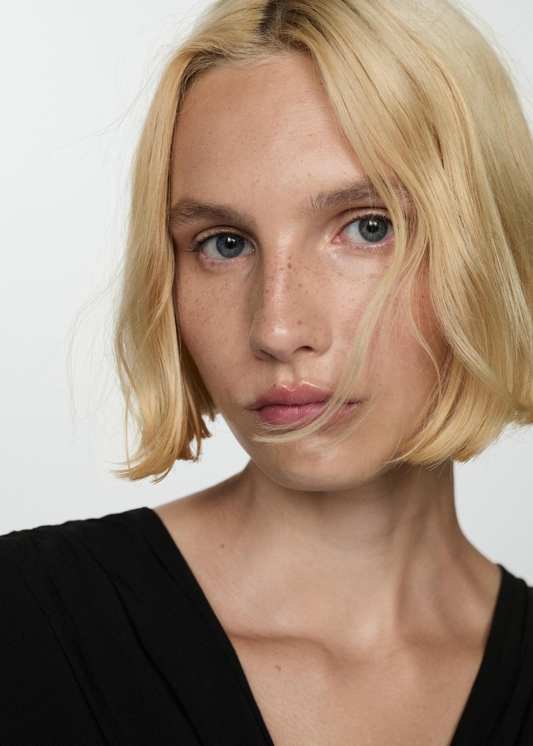 Pleated A-line dress - Women | MANGO USA Product Image