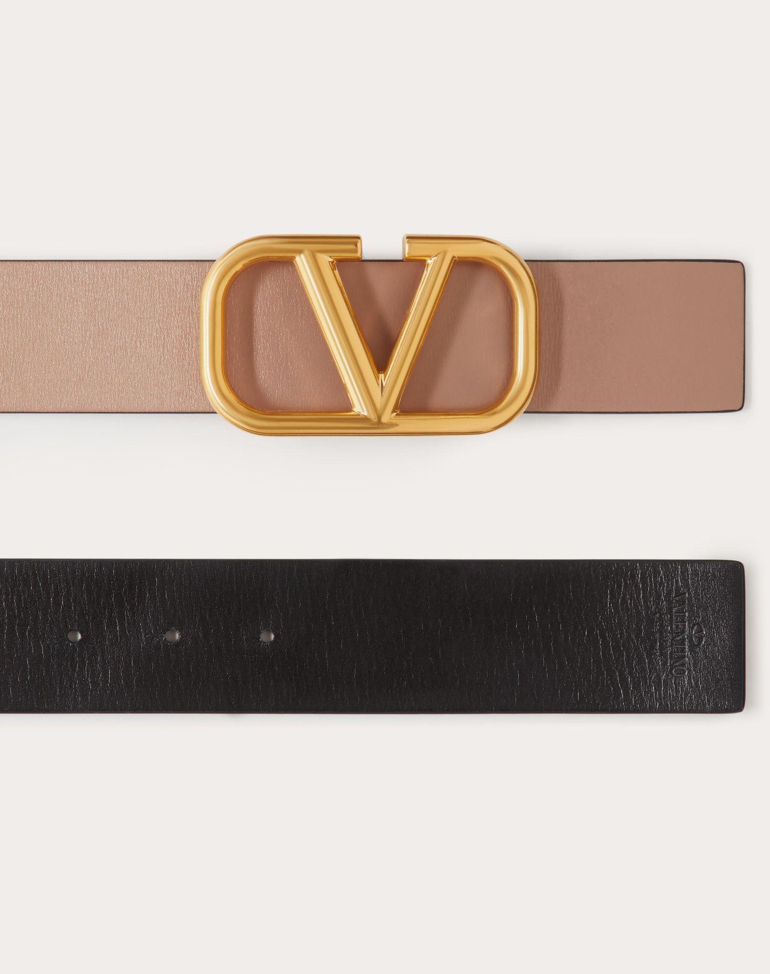 Reversible Vlogo Signature Belt In Glossy Calfskin 40 Mm  Product Image