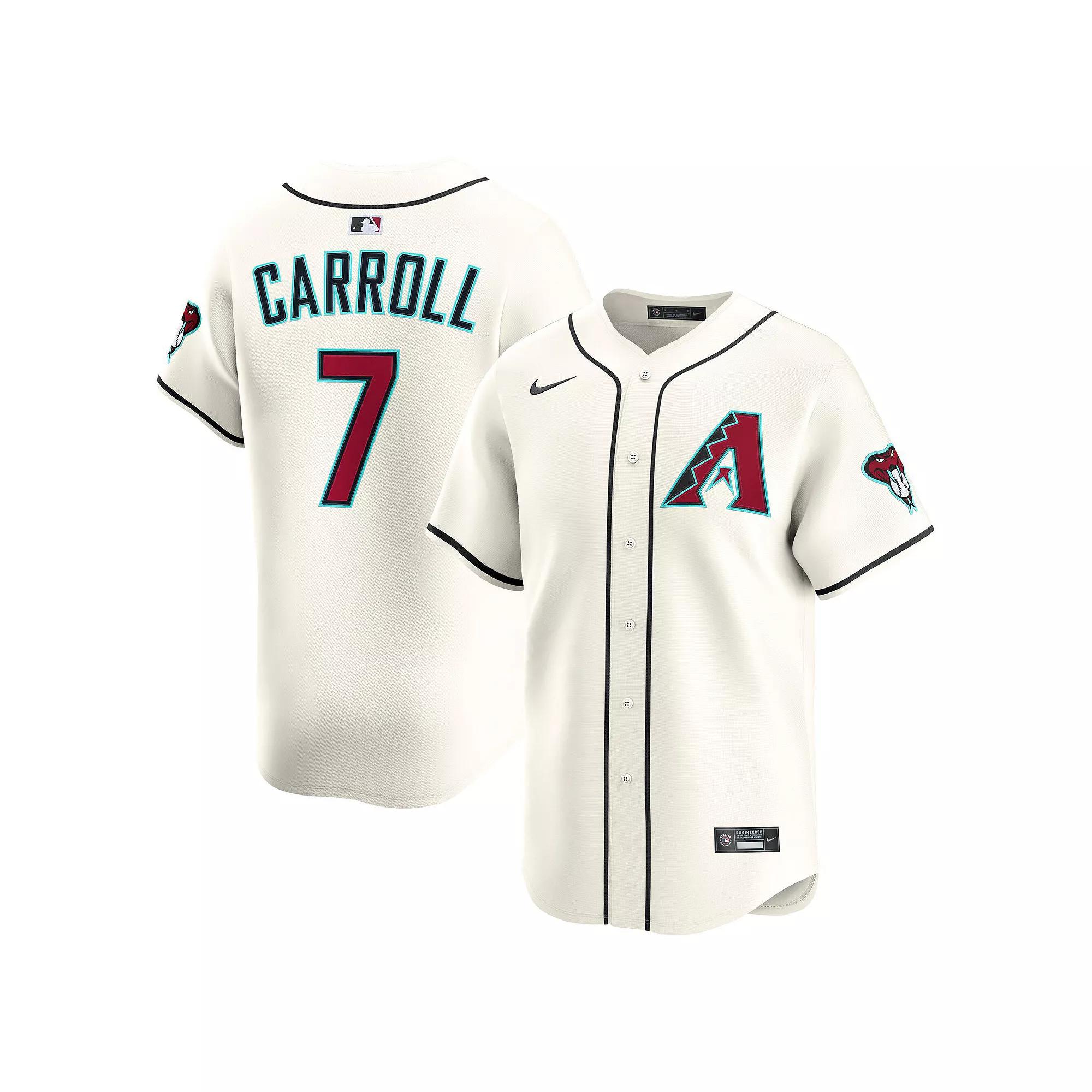 Men's Nike Corbin Carroll Cream Arizona Diamondbacks Home Limited Player Jersey,  Product Image