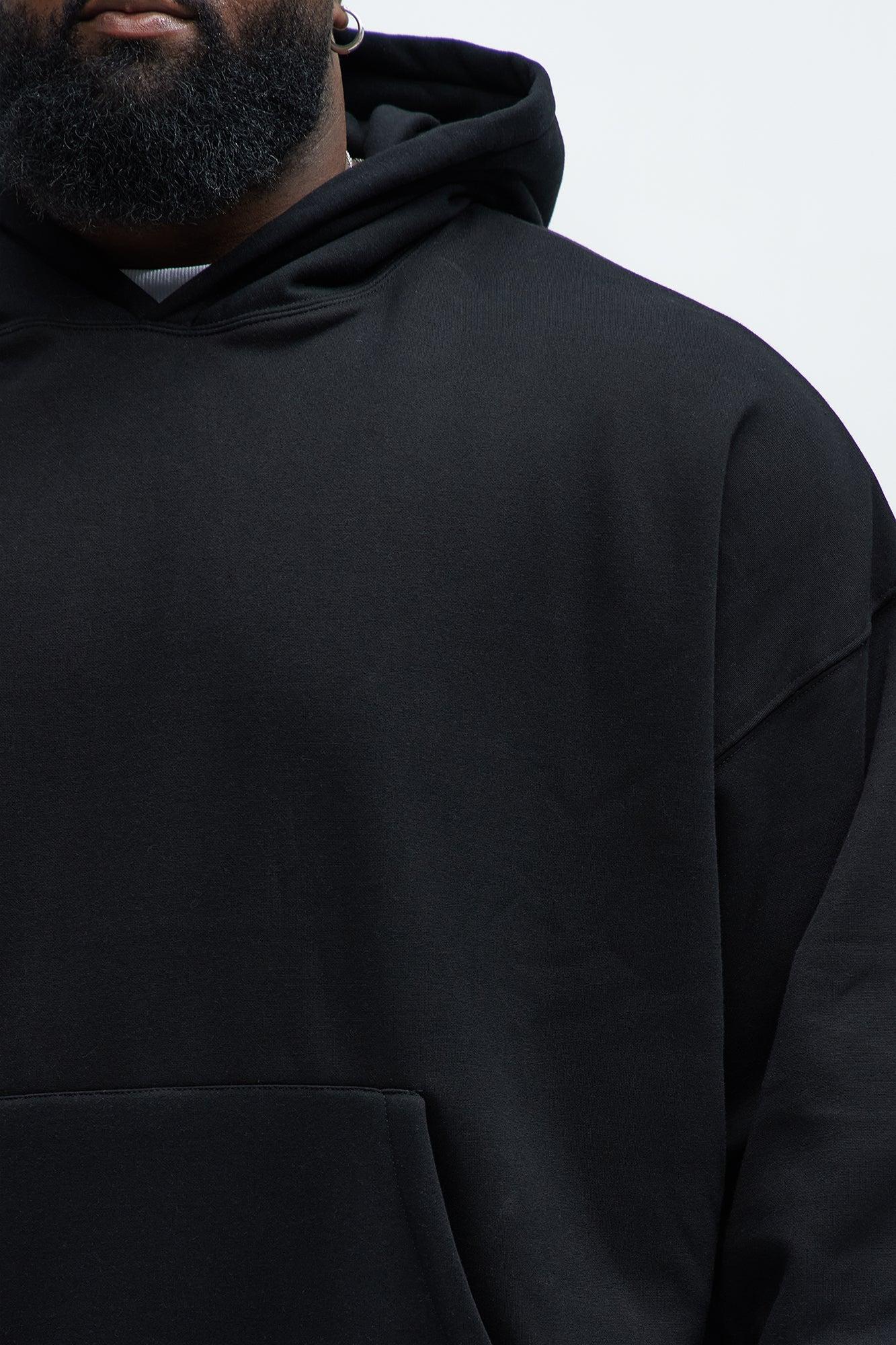 Tyson Oversized Heavyweight Hoodie - Black Product Image