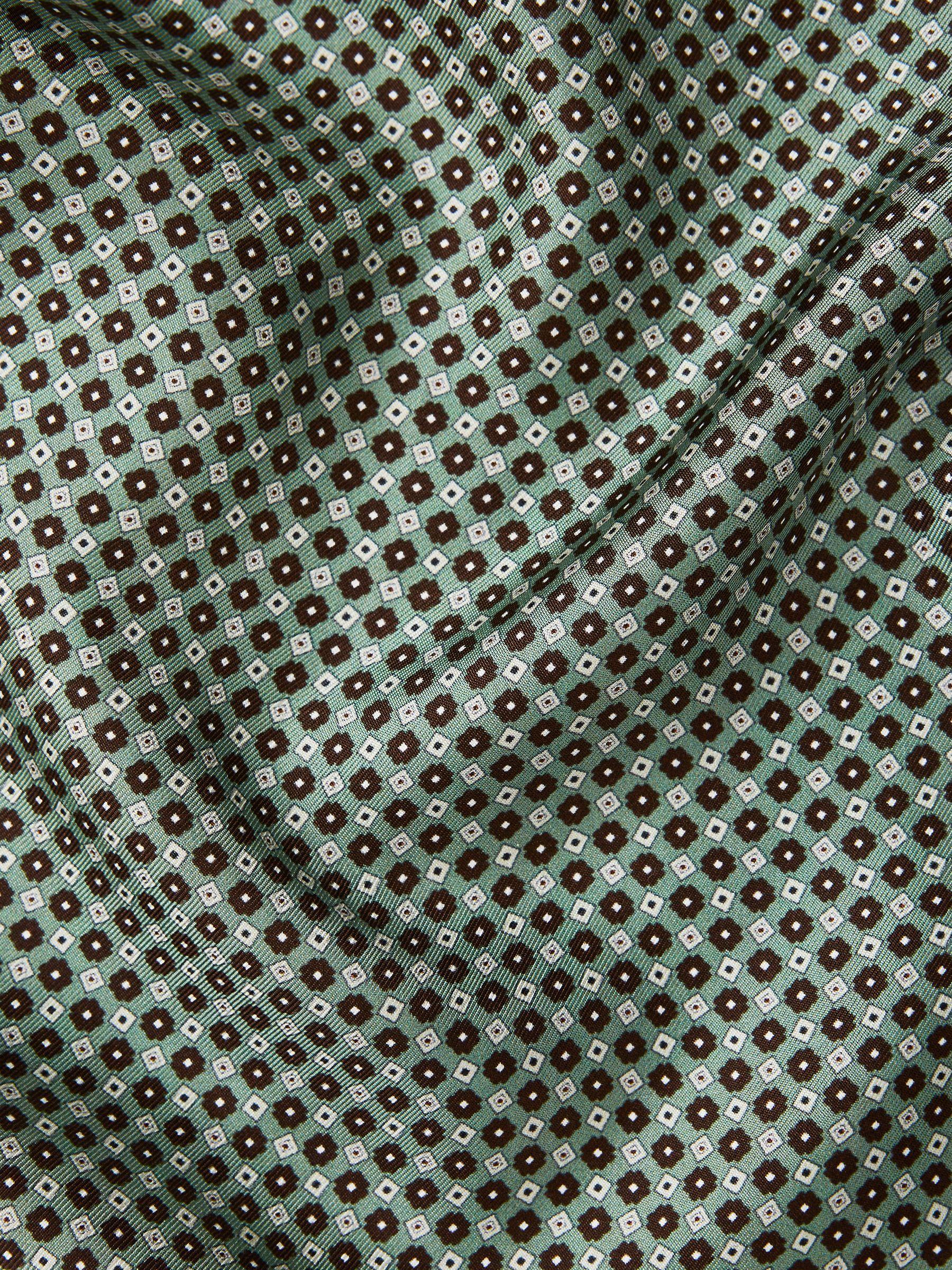 Silk Pocket Square in Light Green Product Image