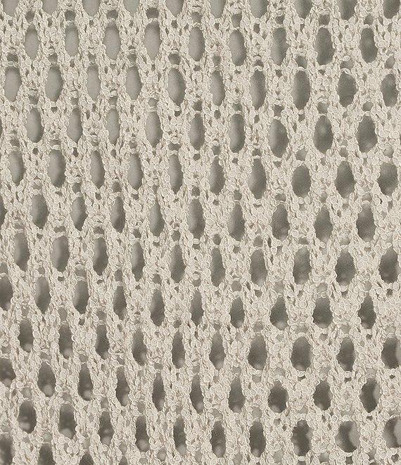 Say What Open Weave Boat Neck Dolman Long Sleeve Top Product Image