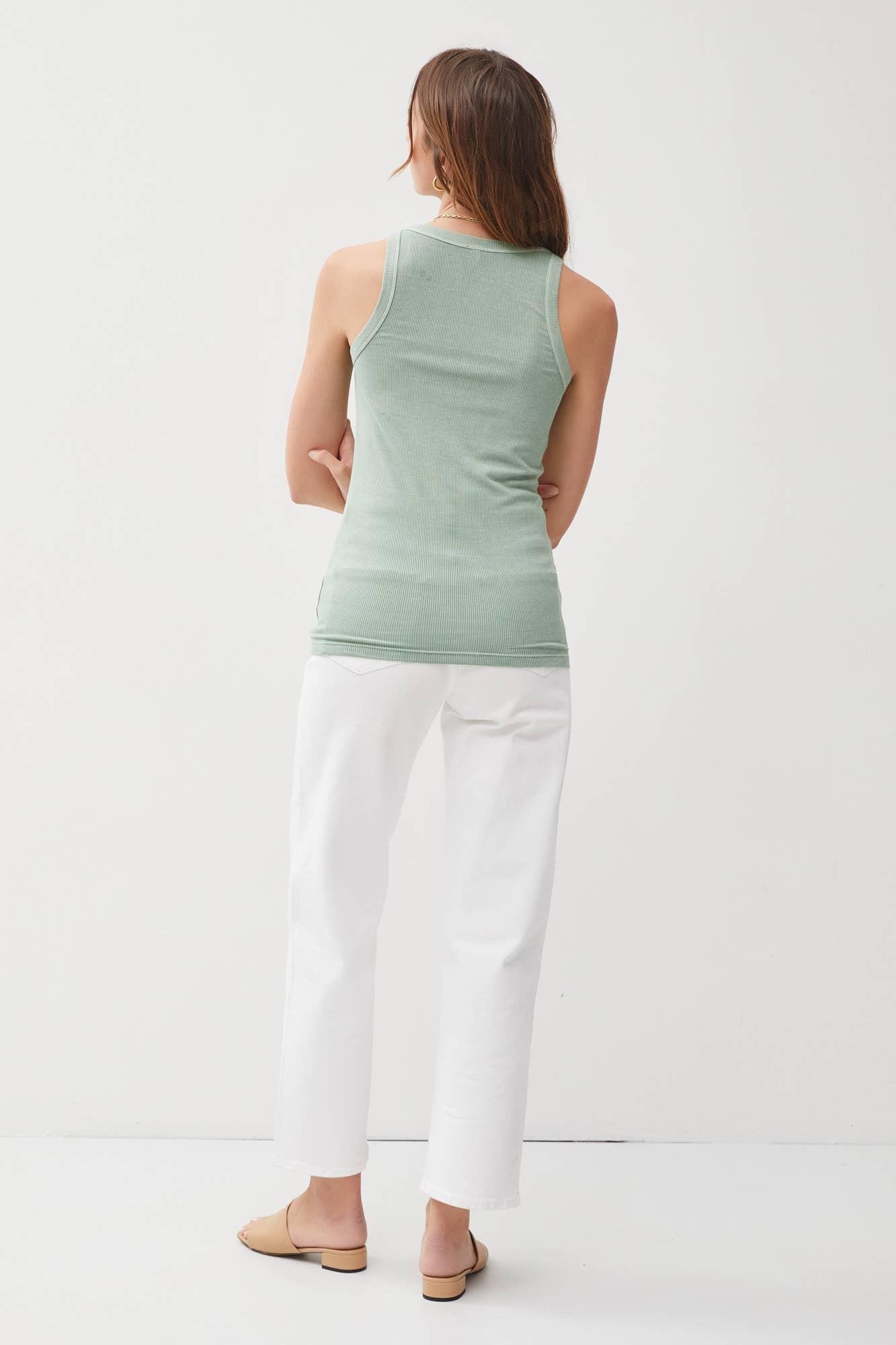 UB BASICS: SPRING BREEZE RIBBED TANK Product Image