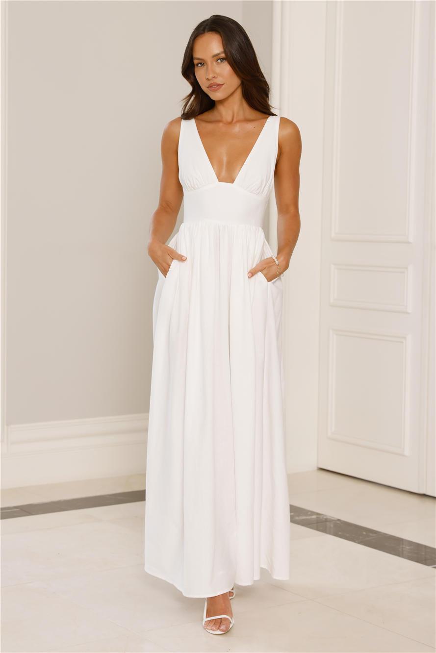 Enchanted Ever After Maxi Dress White Product Image