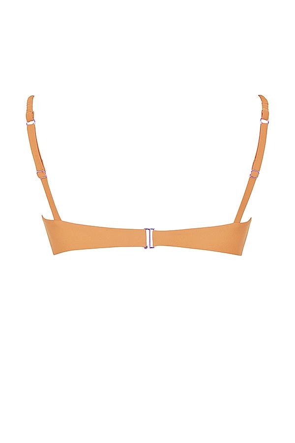 Athens  light orange gathered high leg bikini bottom Product Image