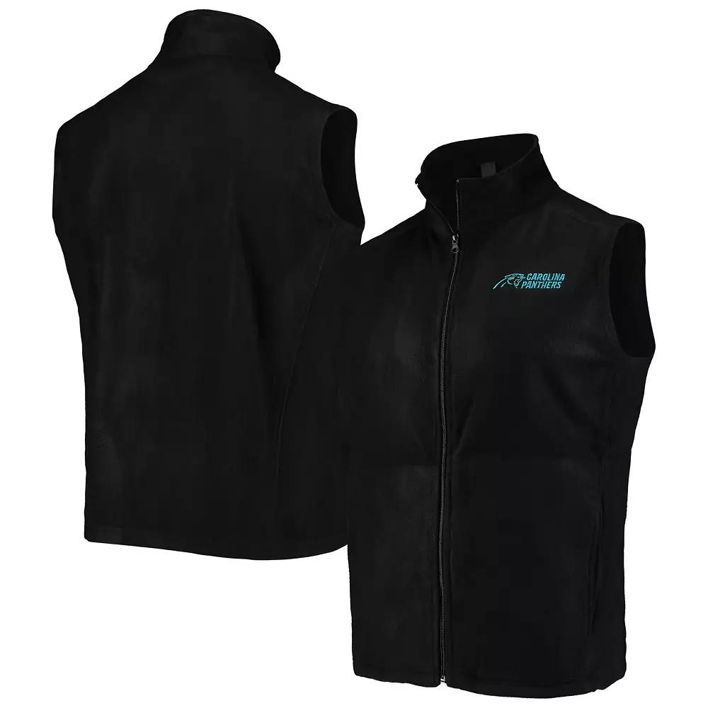 Men's Black Carolina Panthers Houston Fleece Full-Zip Vest,  Product Image