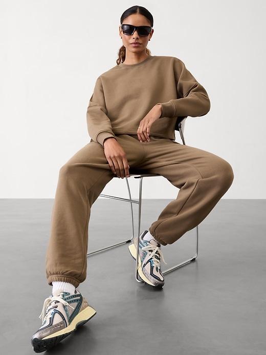 Forever Fleece Dolman Crop Sweatshirt Product Image