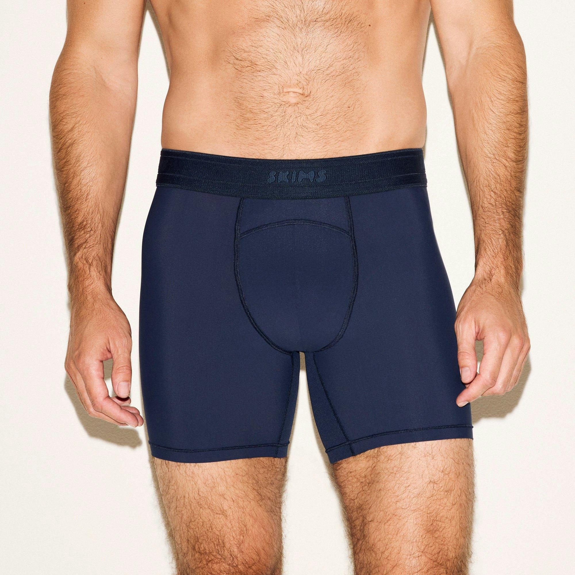 SKIMS SPORT MENS 5" BOXER BRIEF 3-PACK | NAVY SMOKE MULTI Product Image